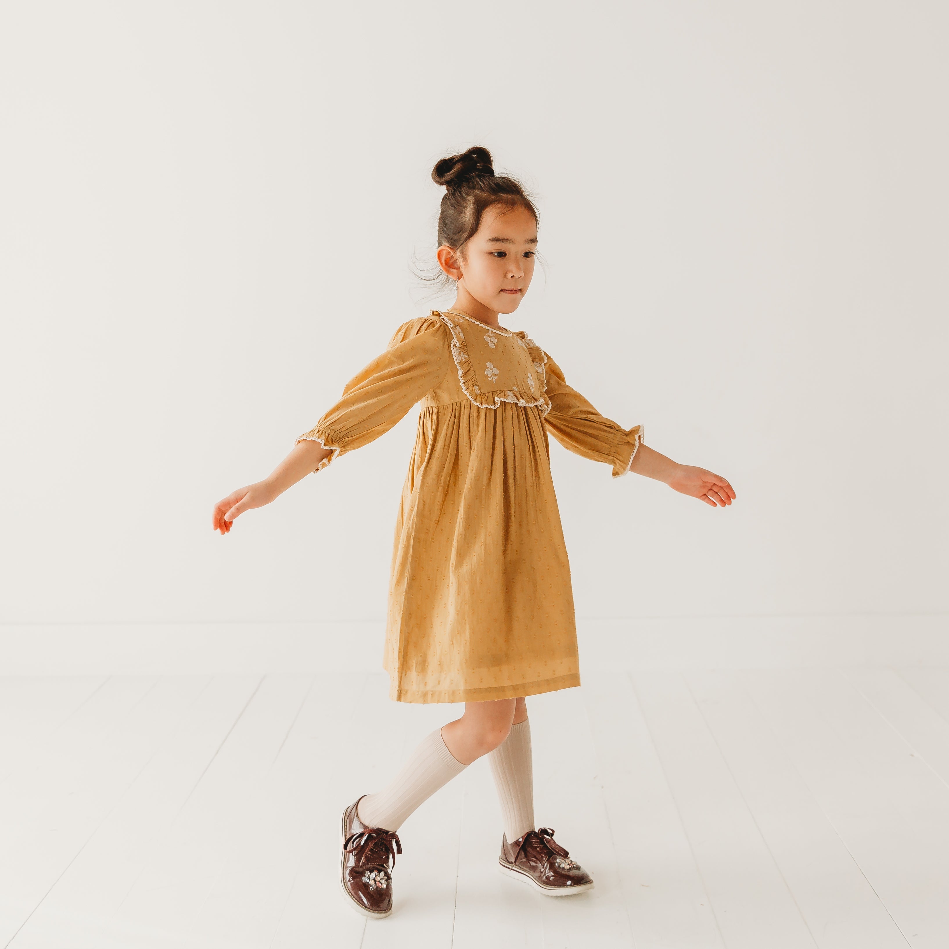 Dobby Delight Golden Hour Dress