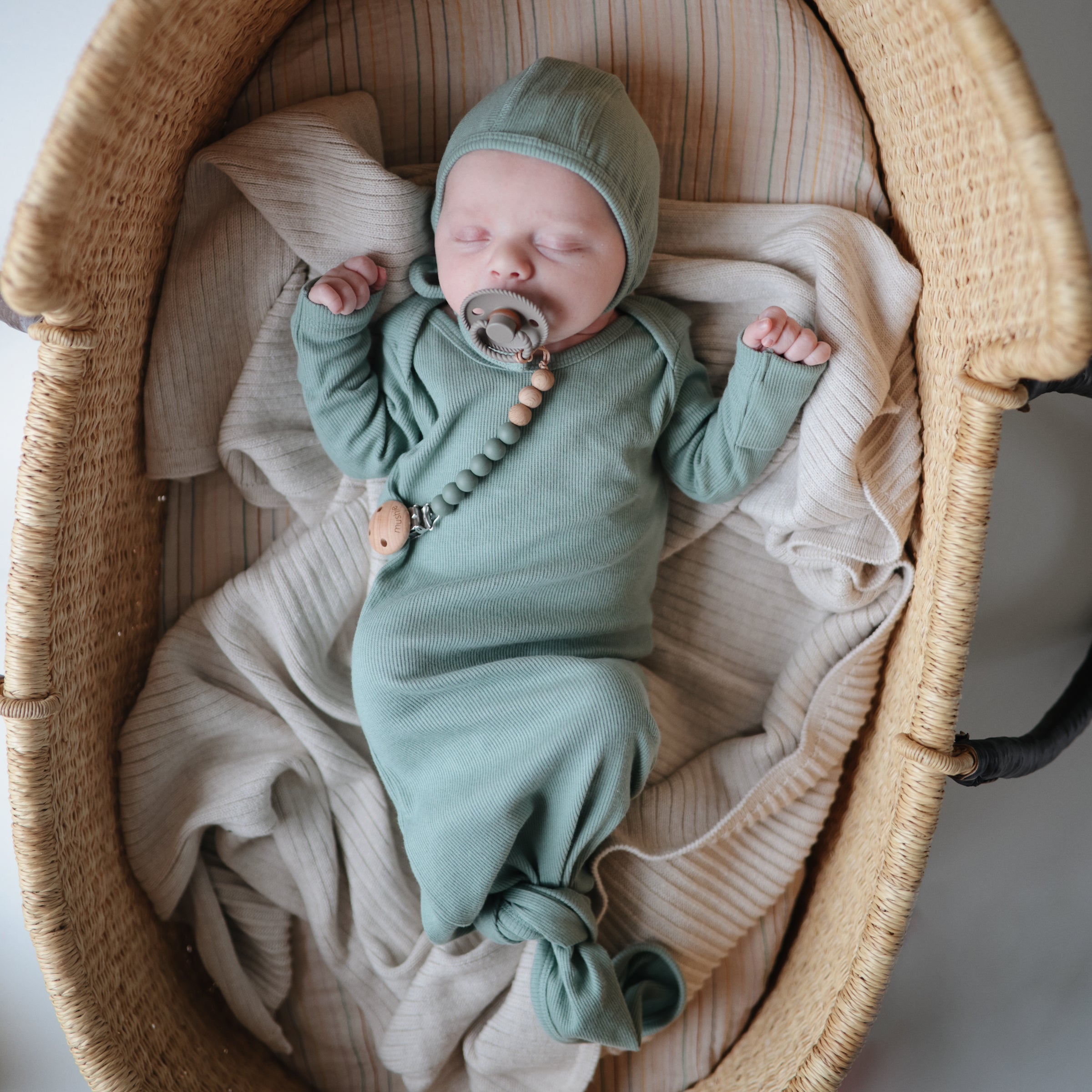 Frigg Rope Natural Rubber Pacifier 2-pack