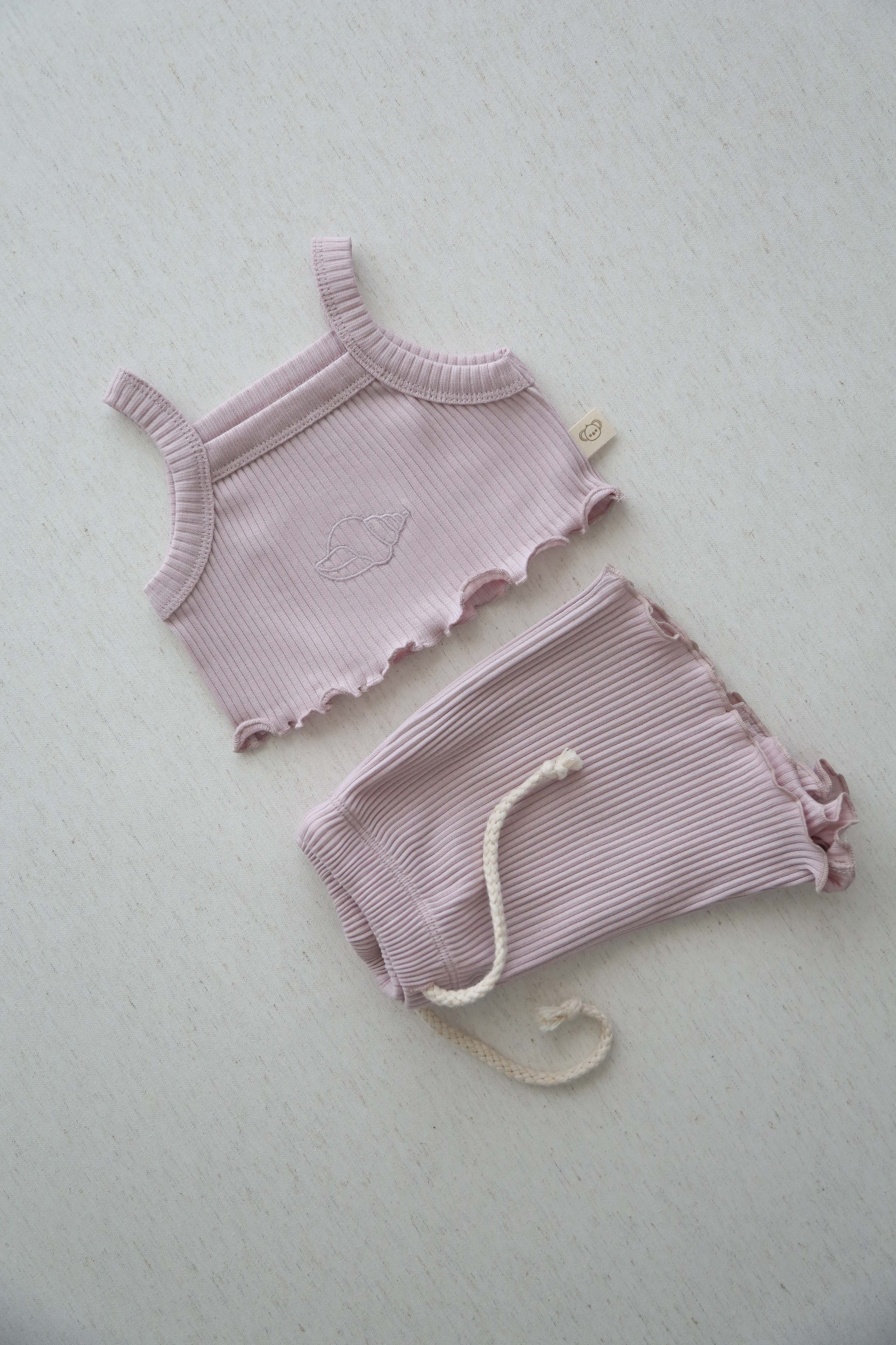 Lilac Crop-short Set
