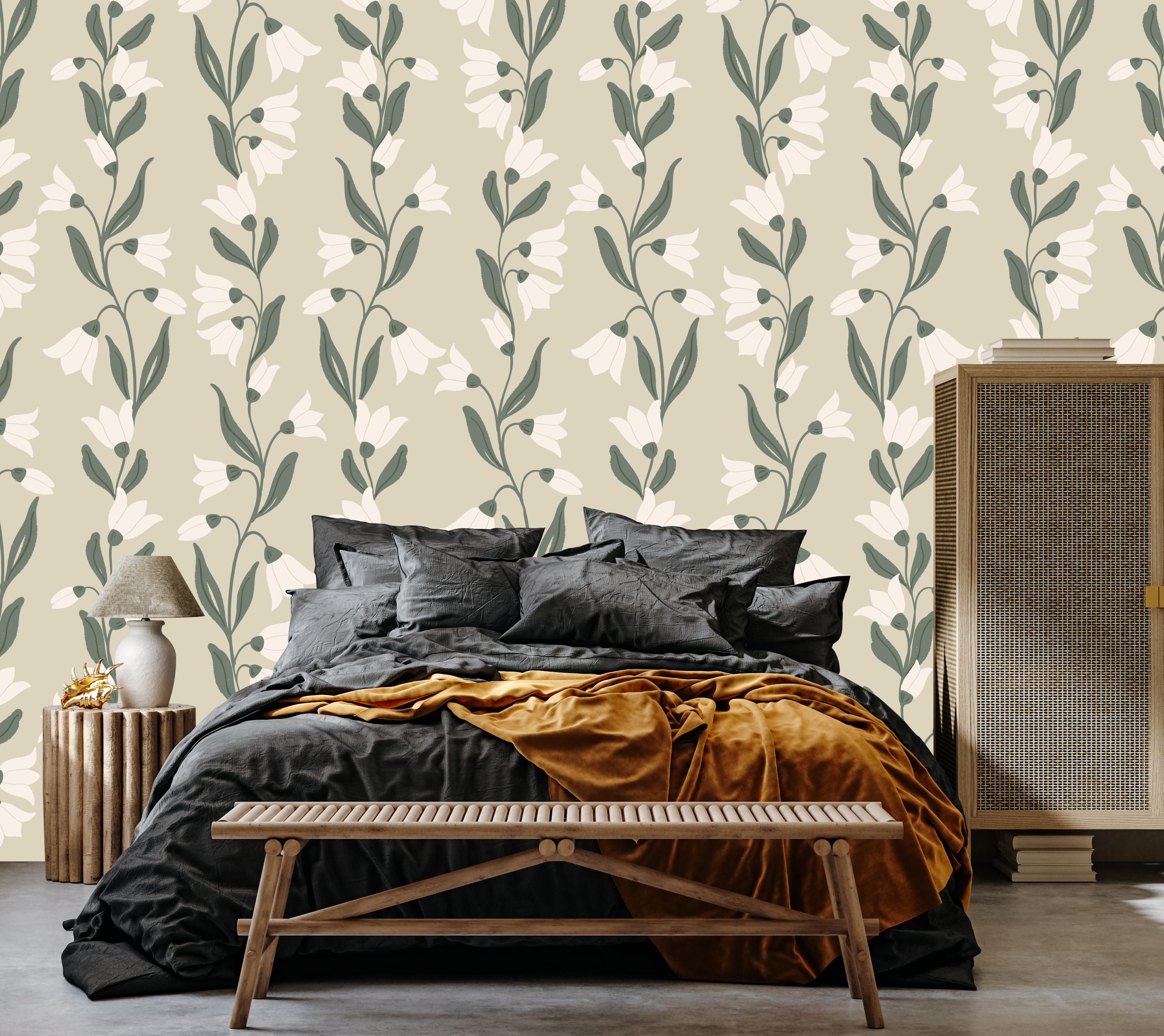 Agatha Wallpaper By Gabriela Dachin