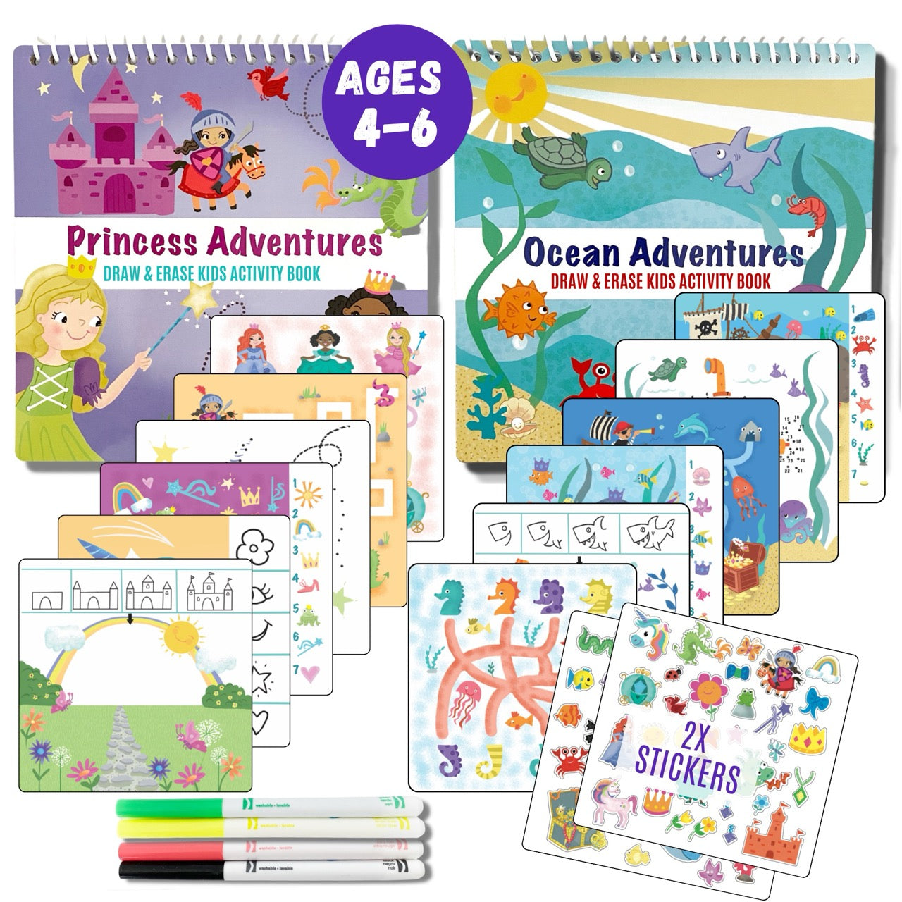 Totebook Kids Dry Erase Travel Activity Book