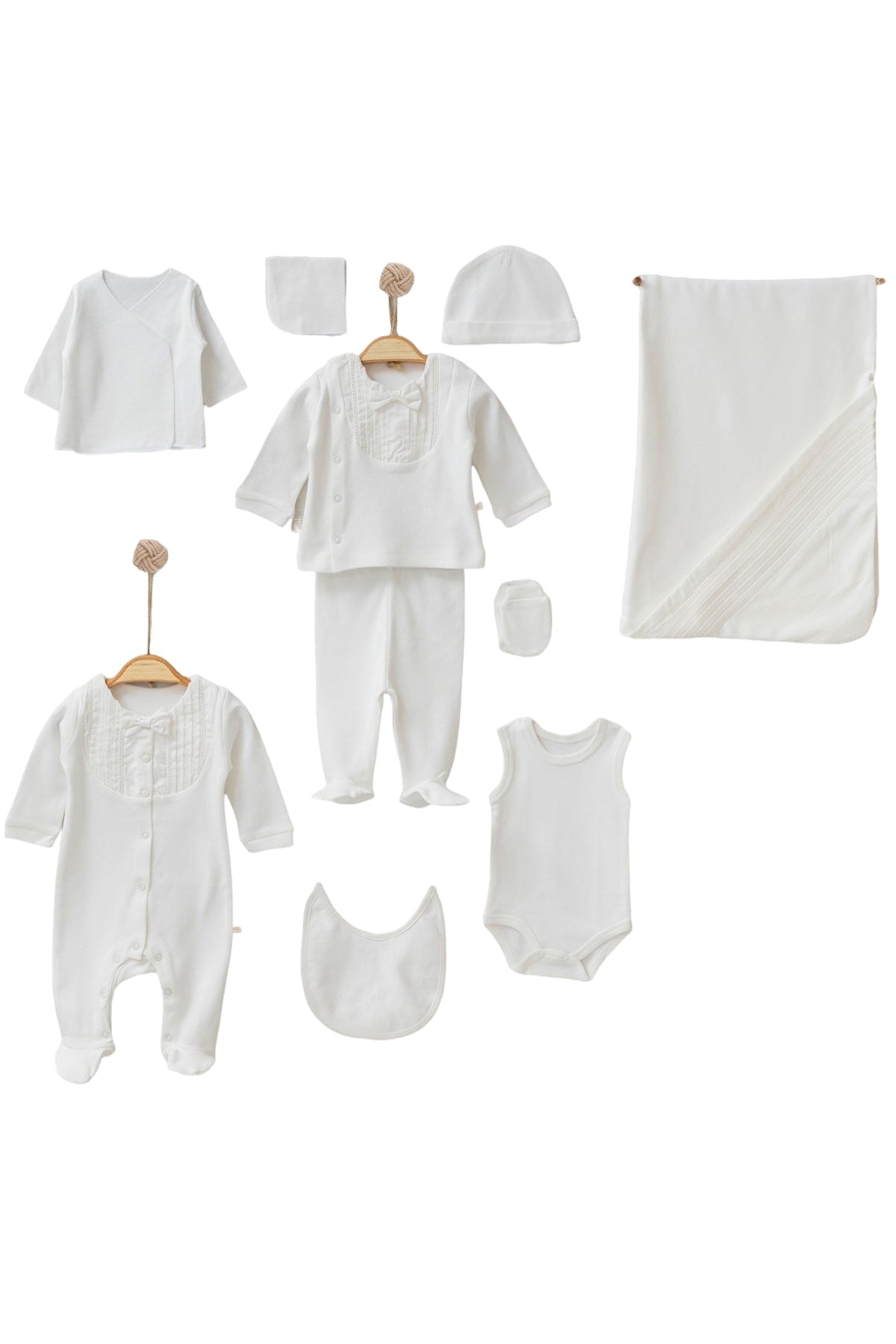 Alex White Newborn Coming Home Set (10 Pcs)