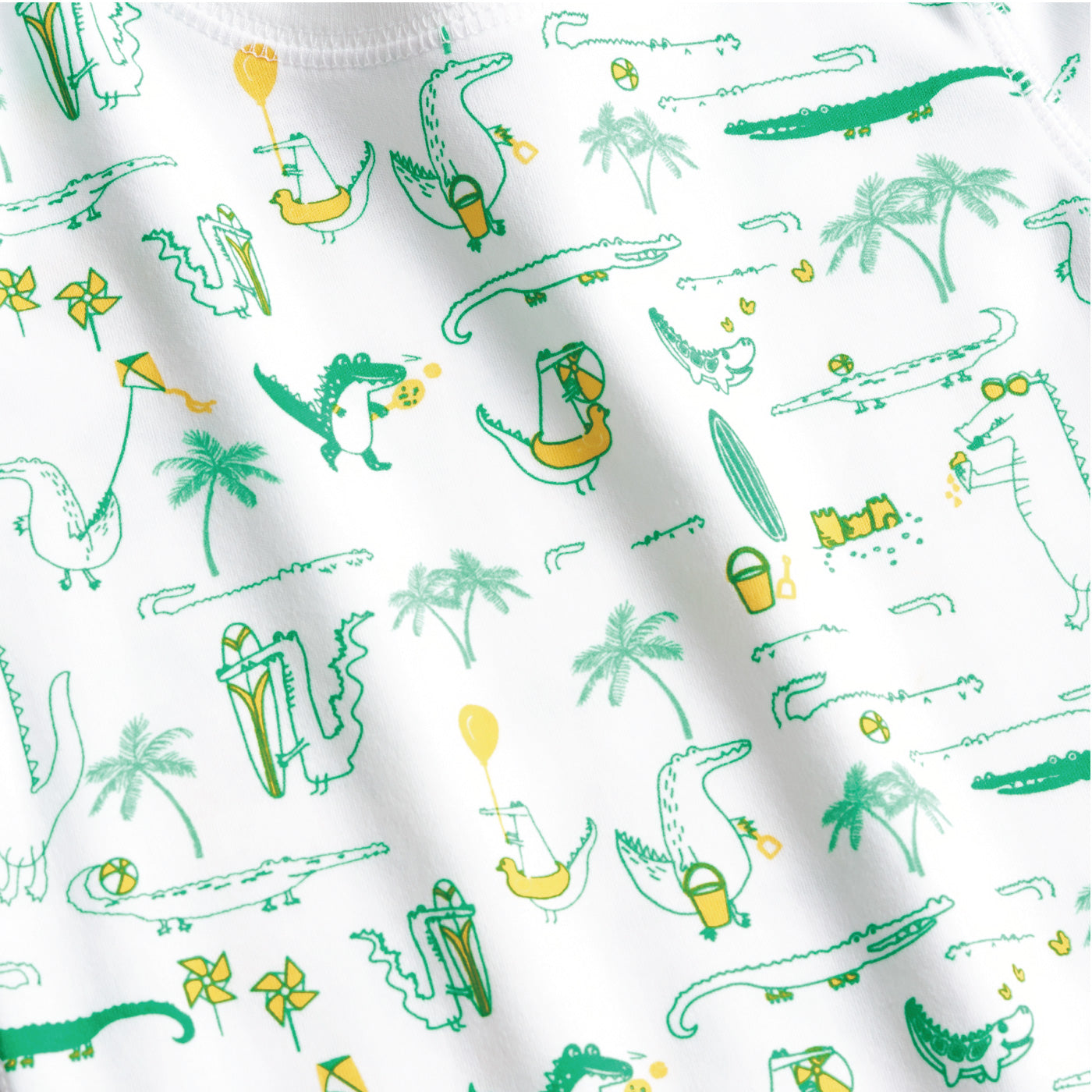 Alligators On Holiday Summer Pajamas