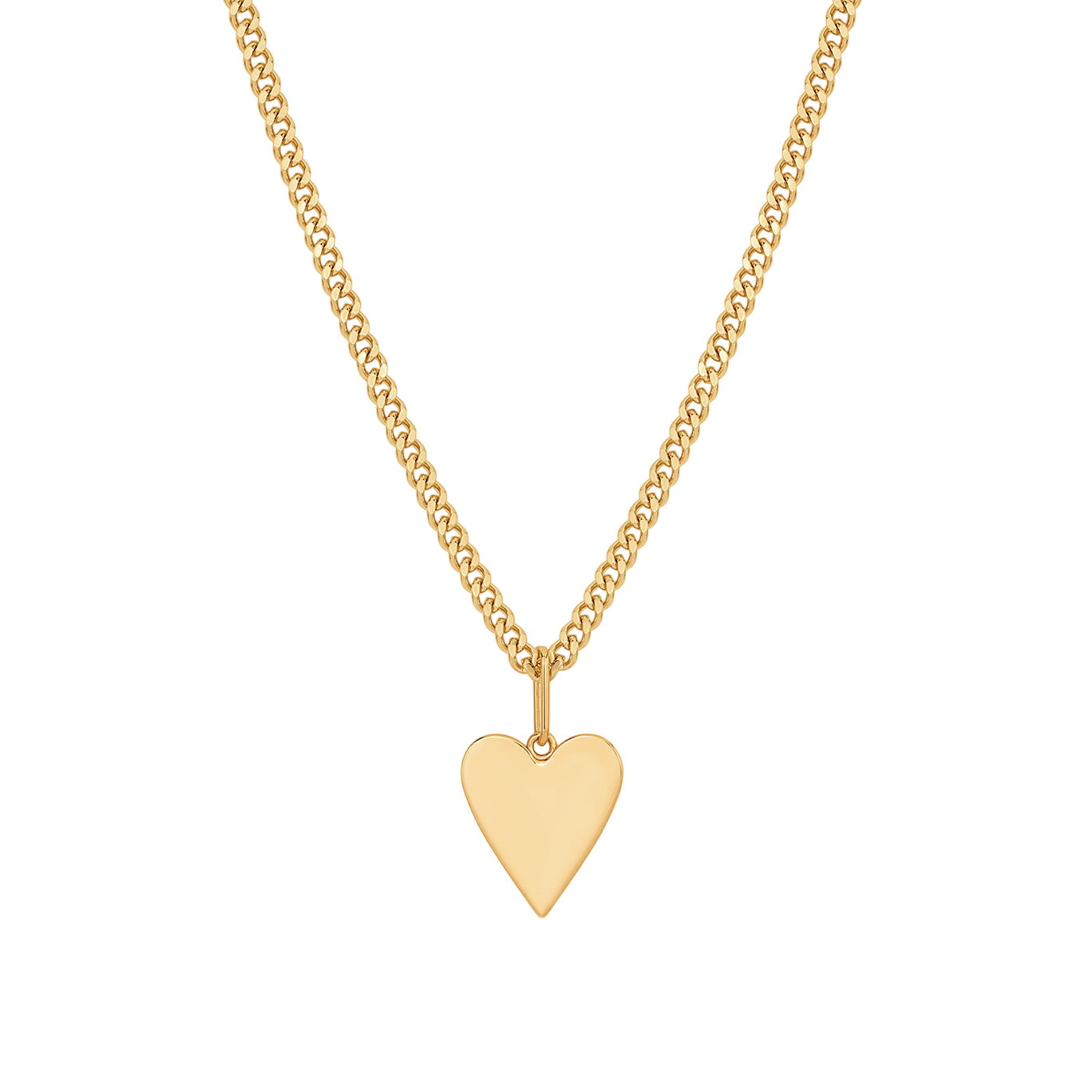 Amaya Heart Curb Necklace