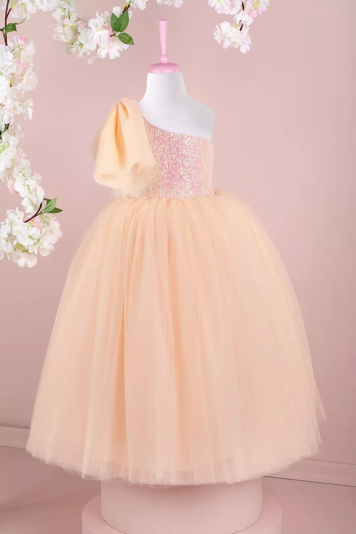 THA Dressing Amy Salmon Party Dress - Tulle Dress for Girls THA Dressing Amy Salmon Party Dress - Tulle Dress for Girls