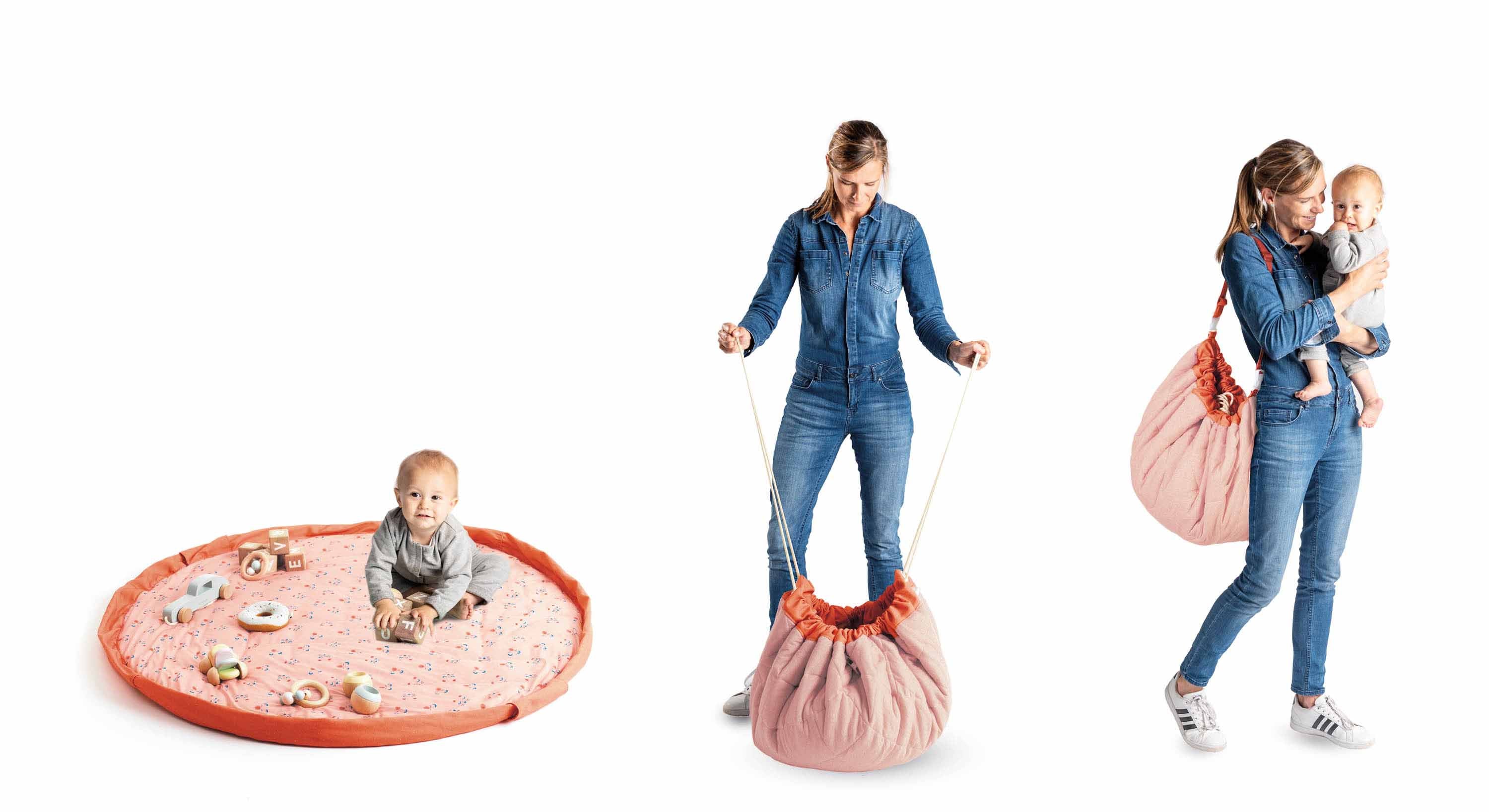 Animal Faces Baby Playmat - Bag