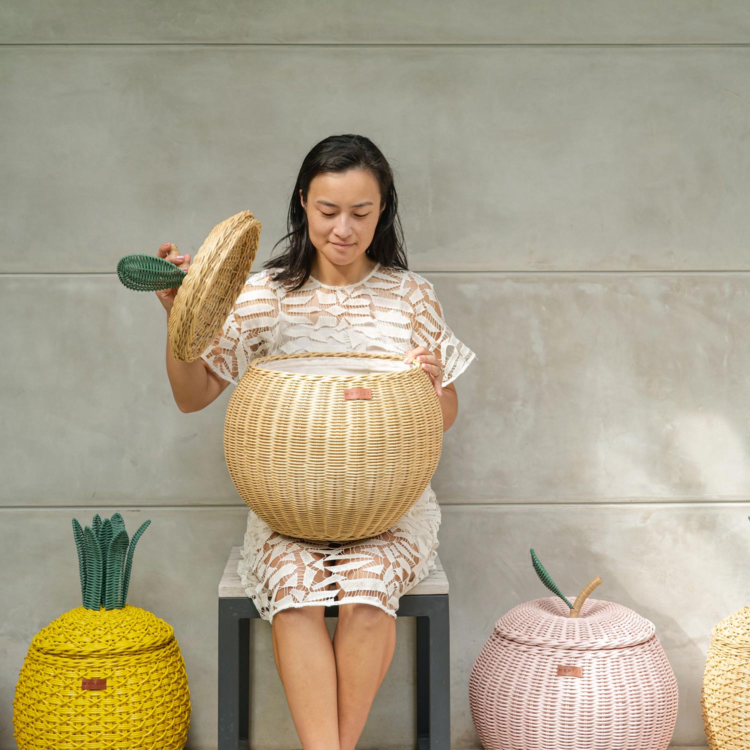 Apple Storage Basket Natural - Medium