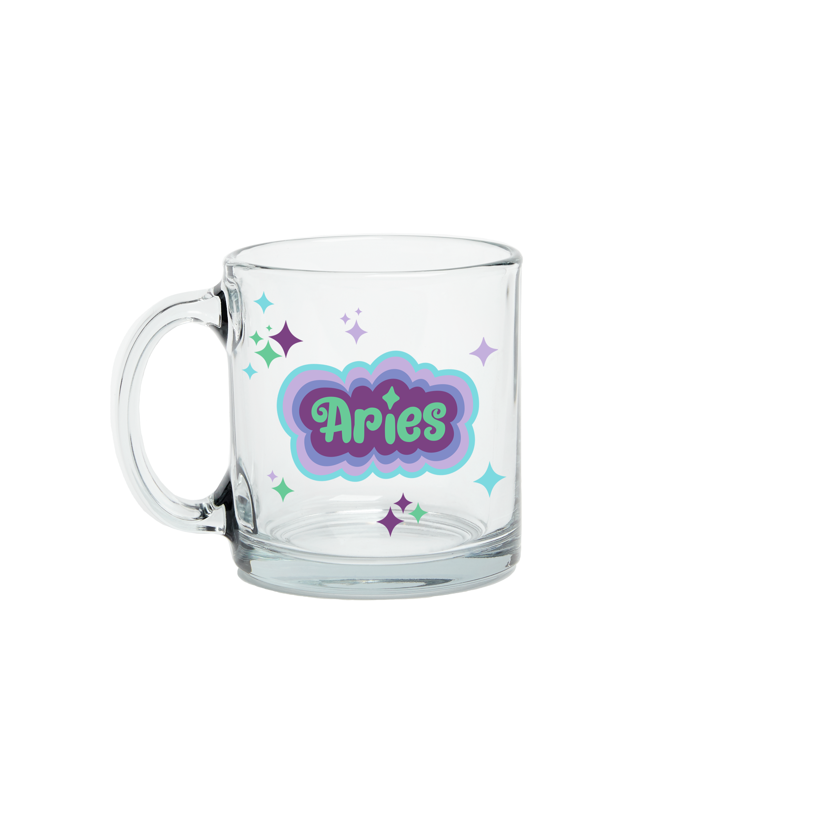 Astrology Clear Glass Mug