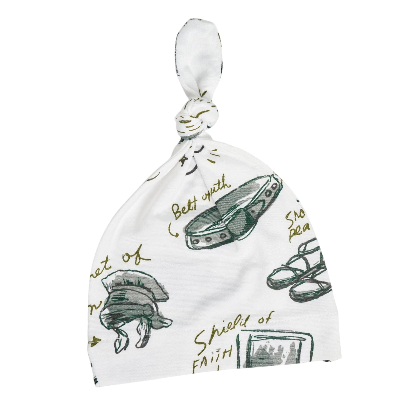 Armor Of God White Knotted Hat Bamboo