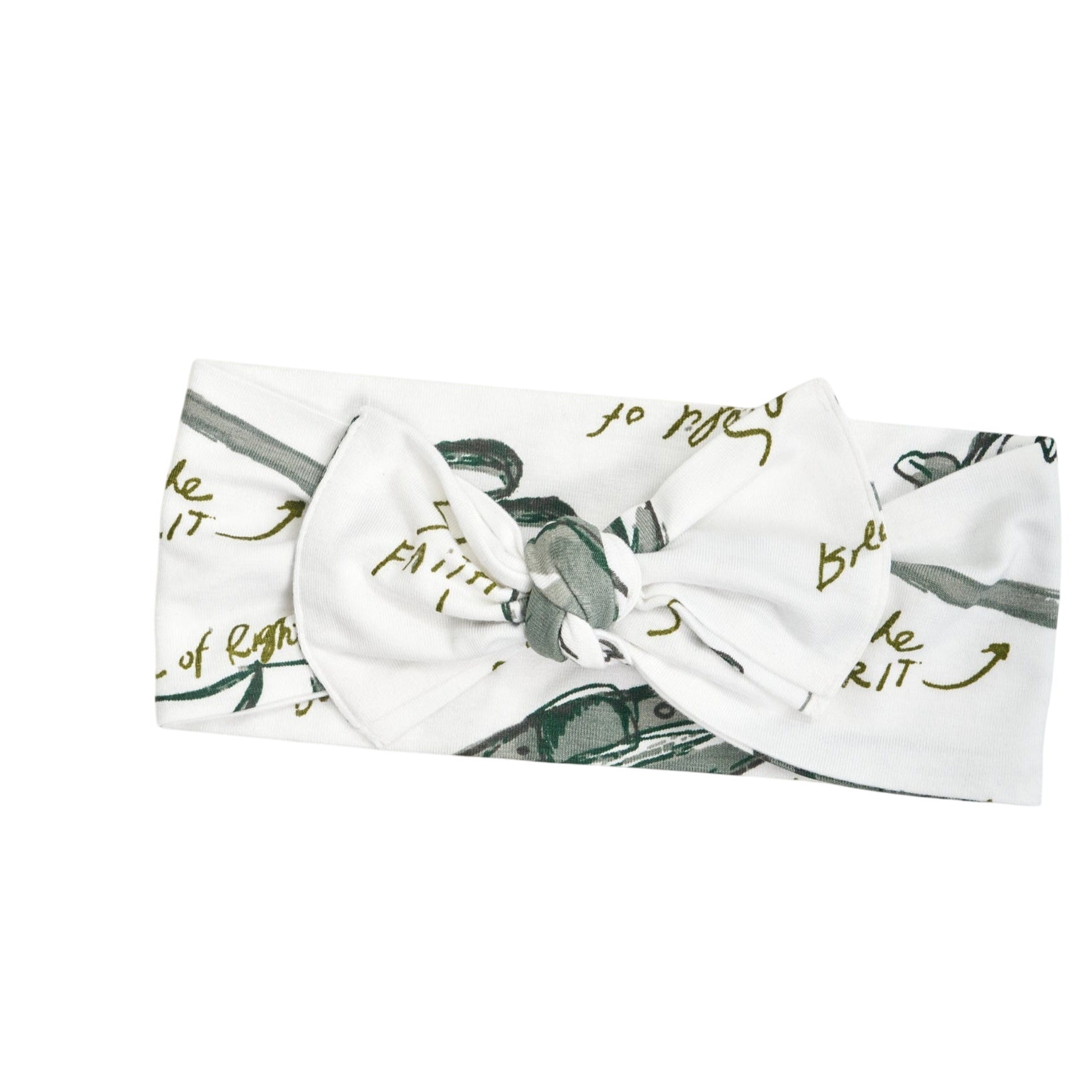 Armor Of God White Headband Bamboo