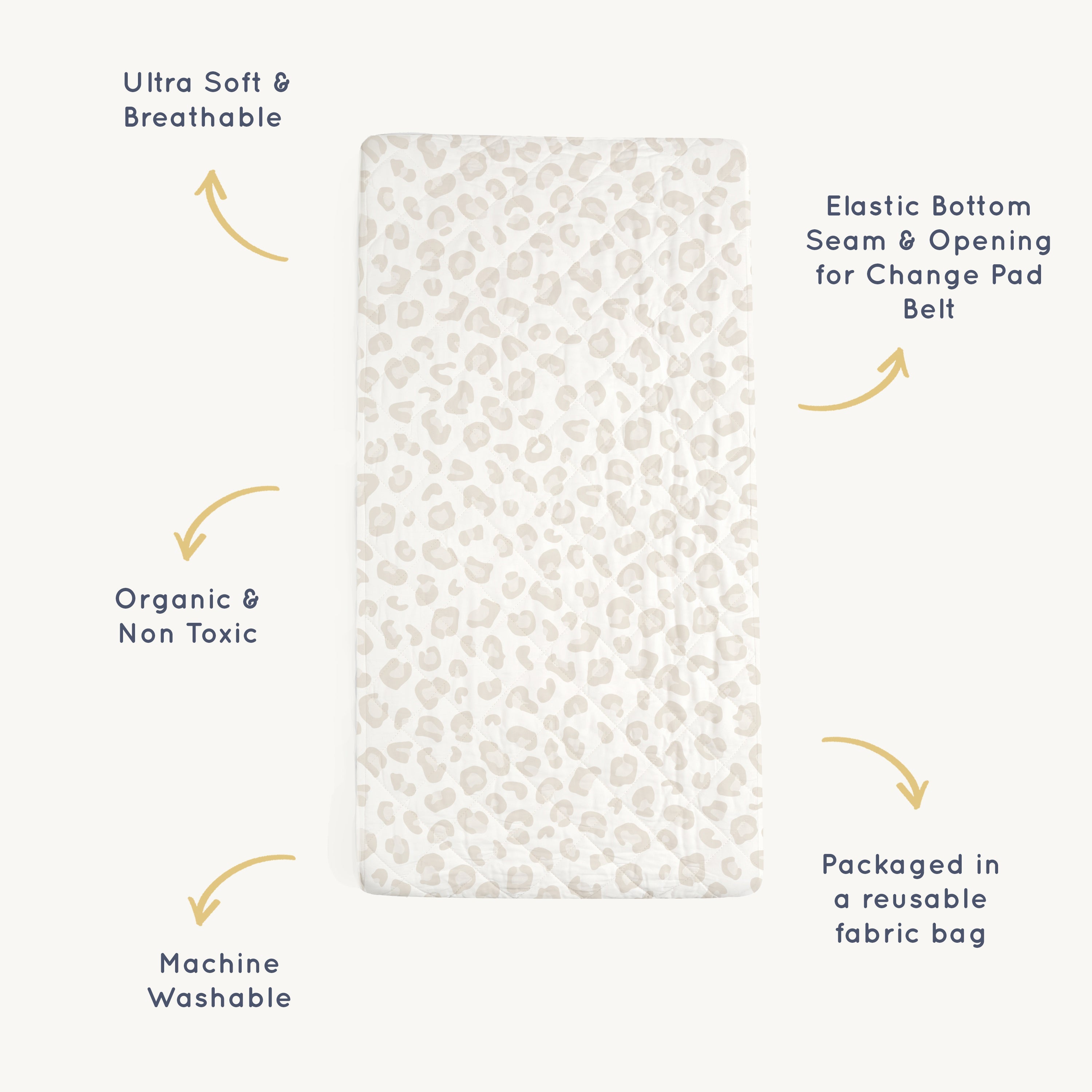 Organic Cotton Changing Pad Cover - Wild