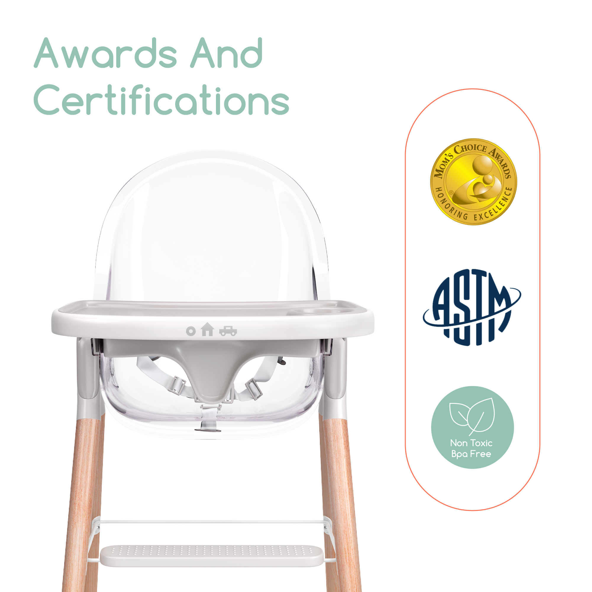 Children Of Design 6 In 1 Deluxe High Chair