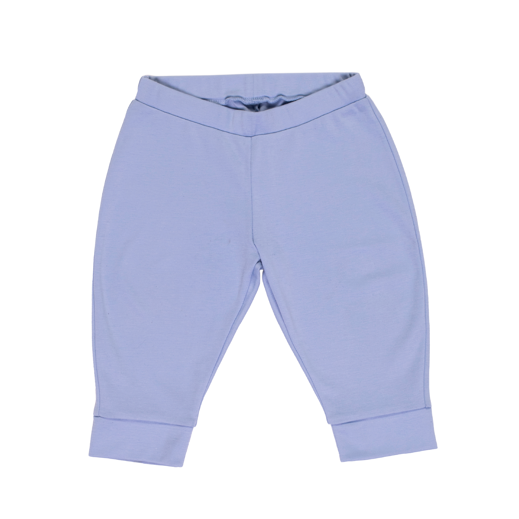 Cotton Jogger Pants In Chambray Blue