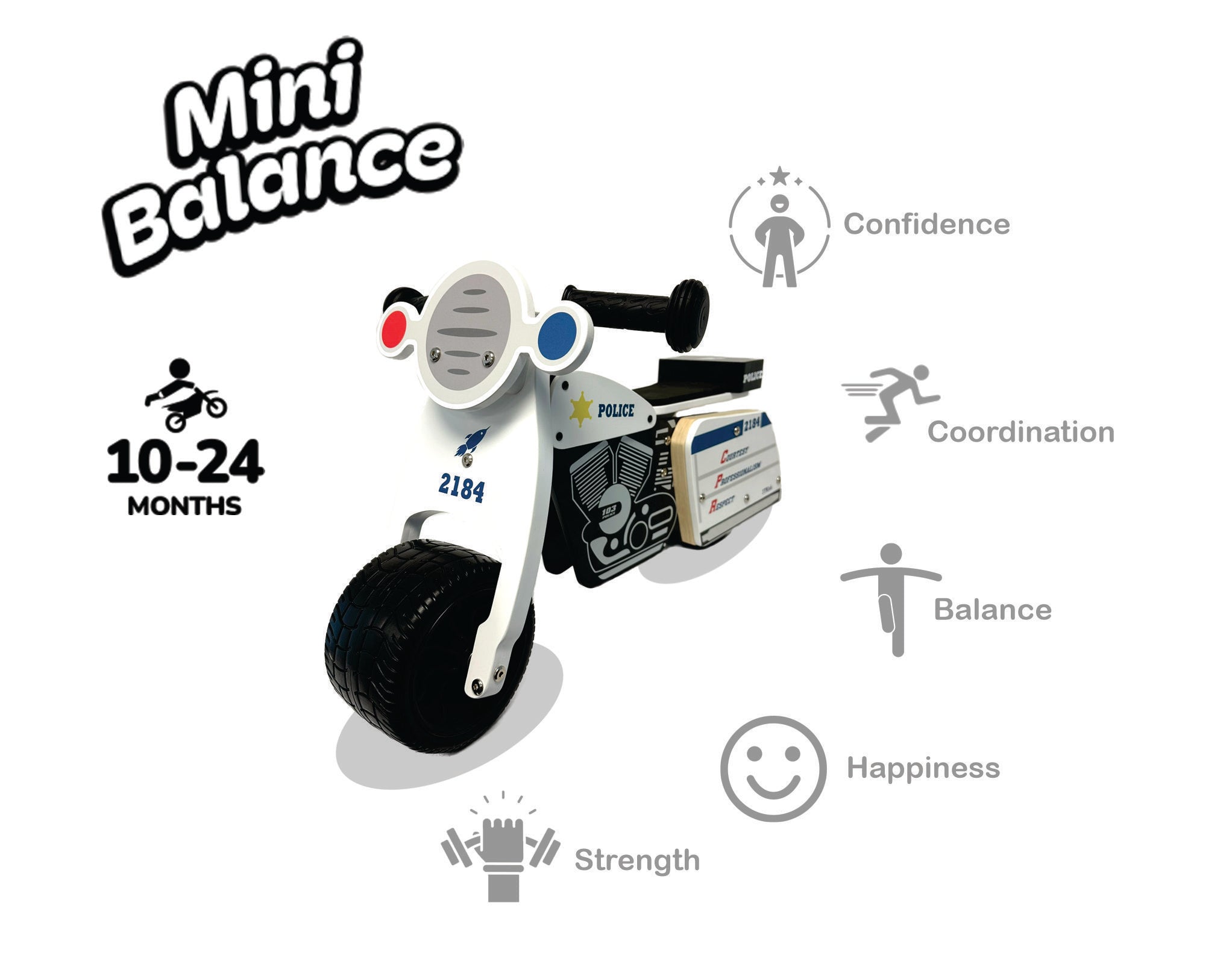 Ride-on Minibalance Police Patrol