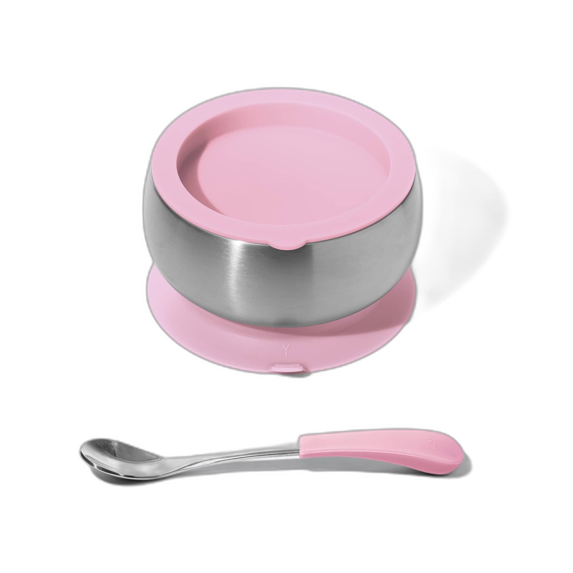 Avanchy Stainless Steel Baby Bowl With Spoon Combo + Air Tight Lid