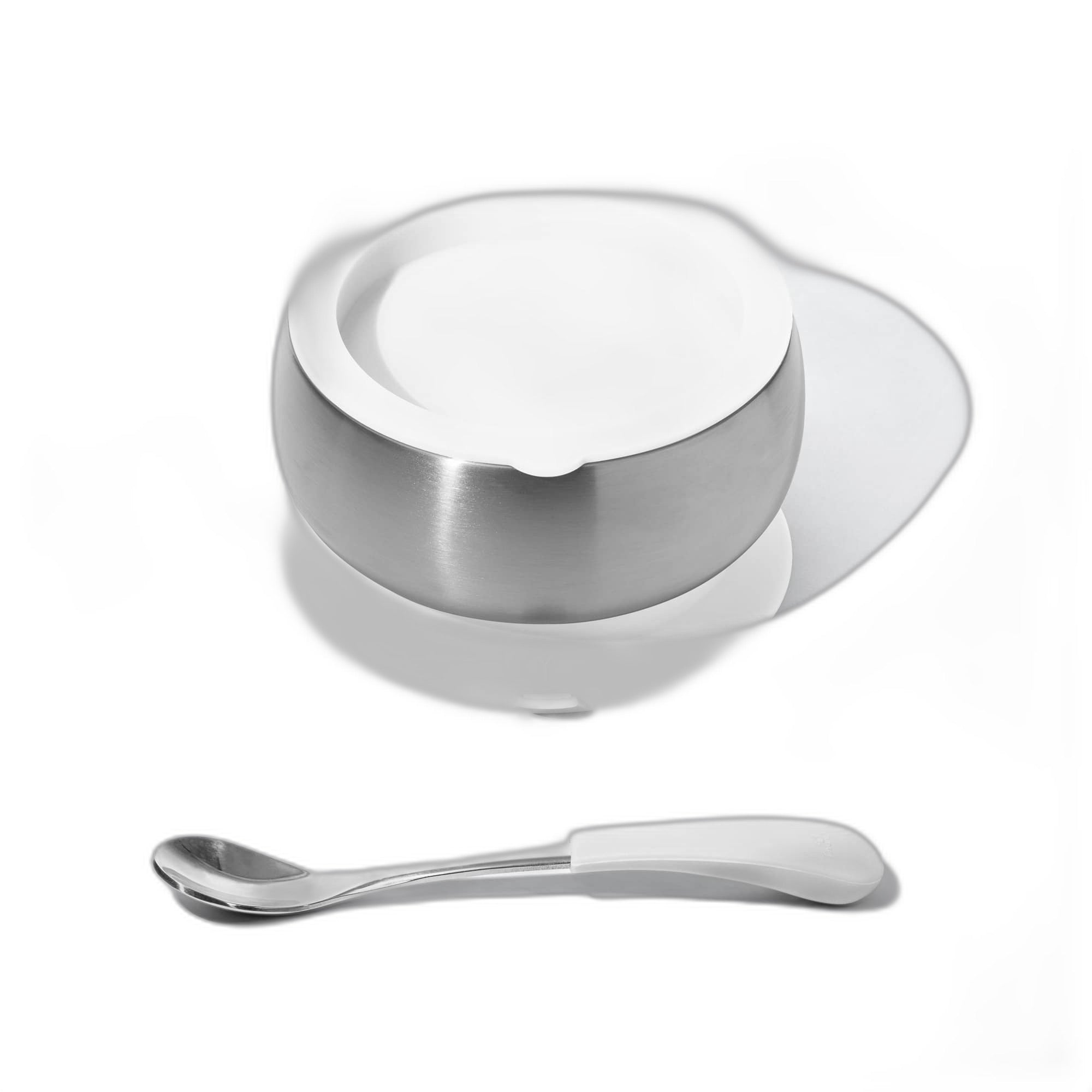 Avanchy Stainless Steel Baby Bowl With Spoon Combo + Air Tight Lid