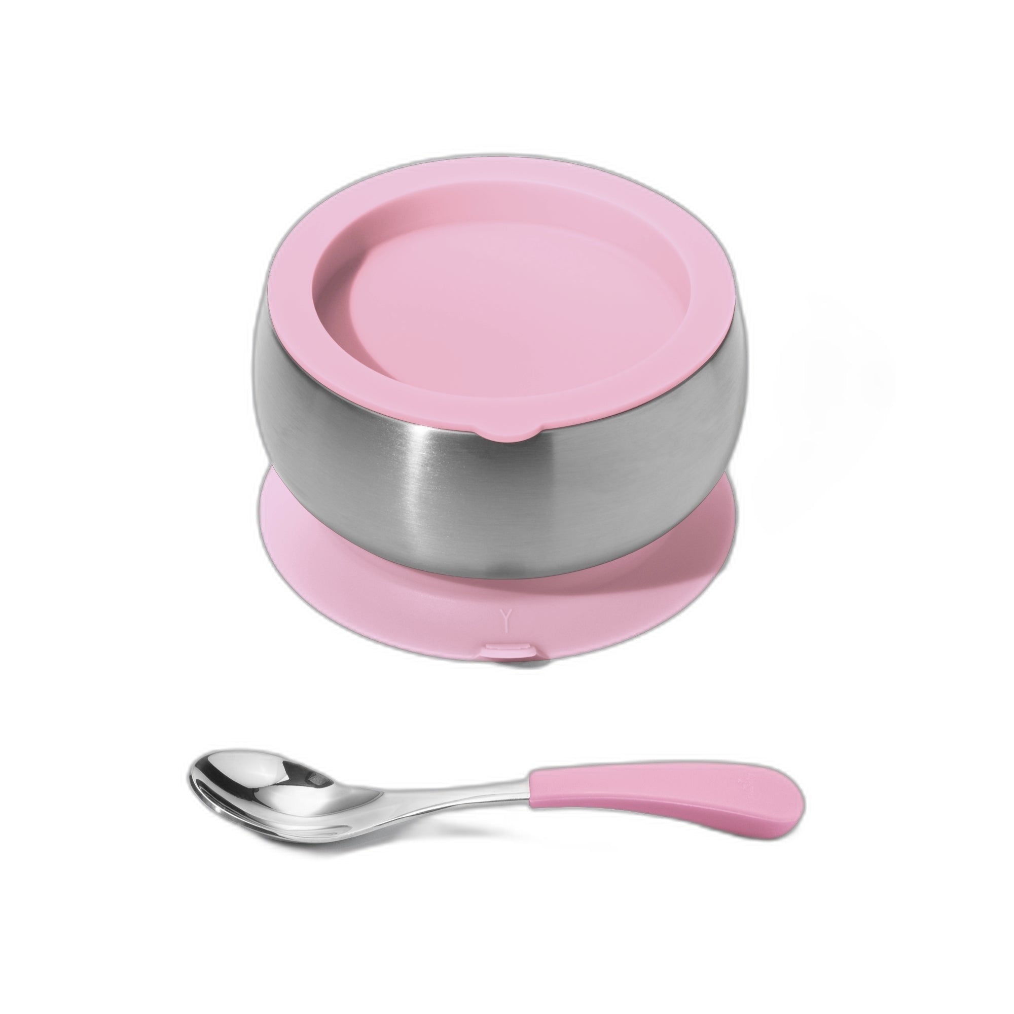 Avanchy Stainless Steel Baby Bowl With Spoon Combo + Air Tight Lid