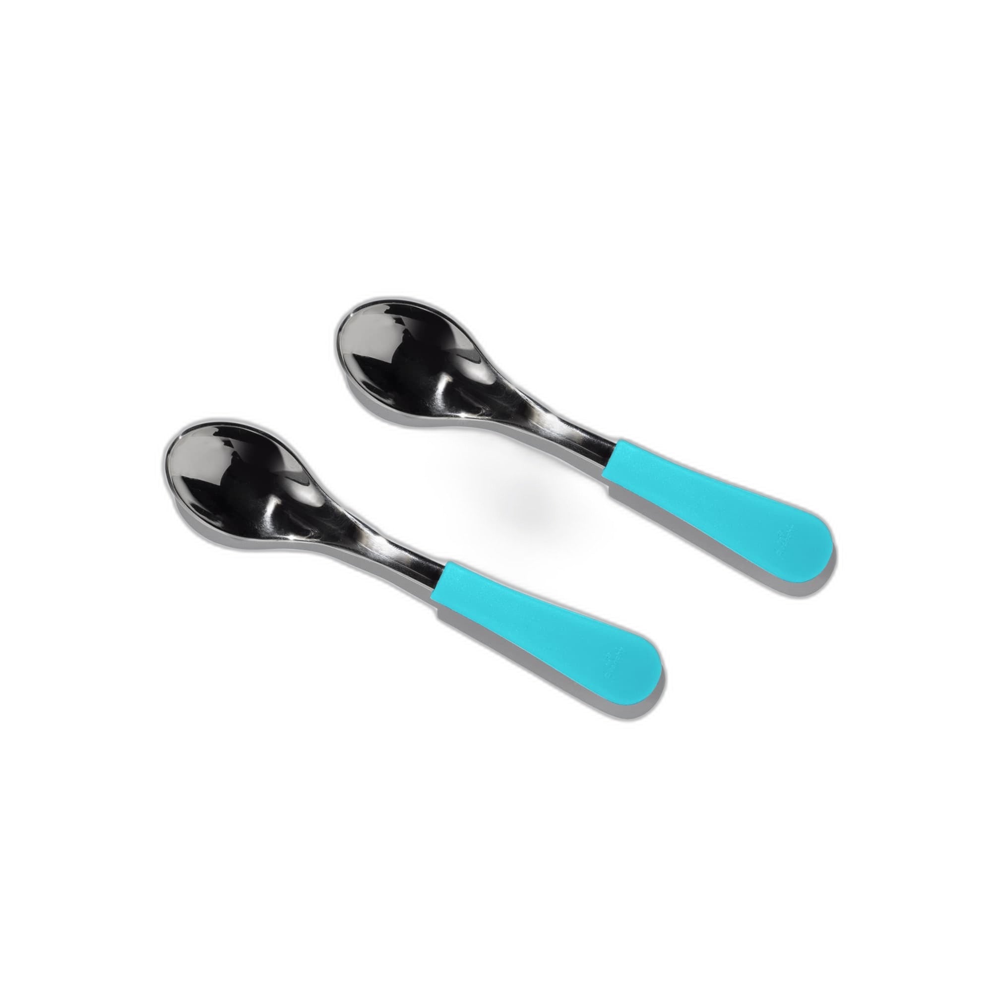 Avanchy Stainless Steel Baby Spoons 2 Pack. (Older Babies)