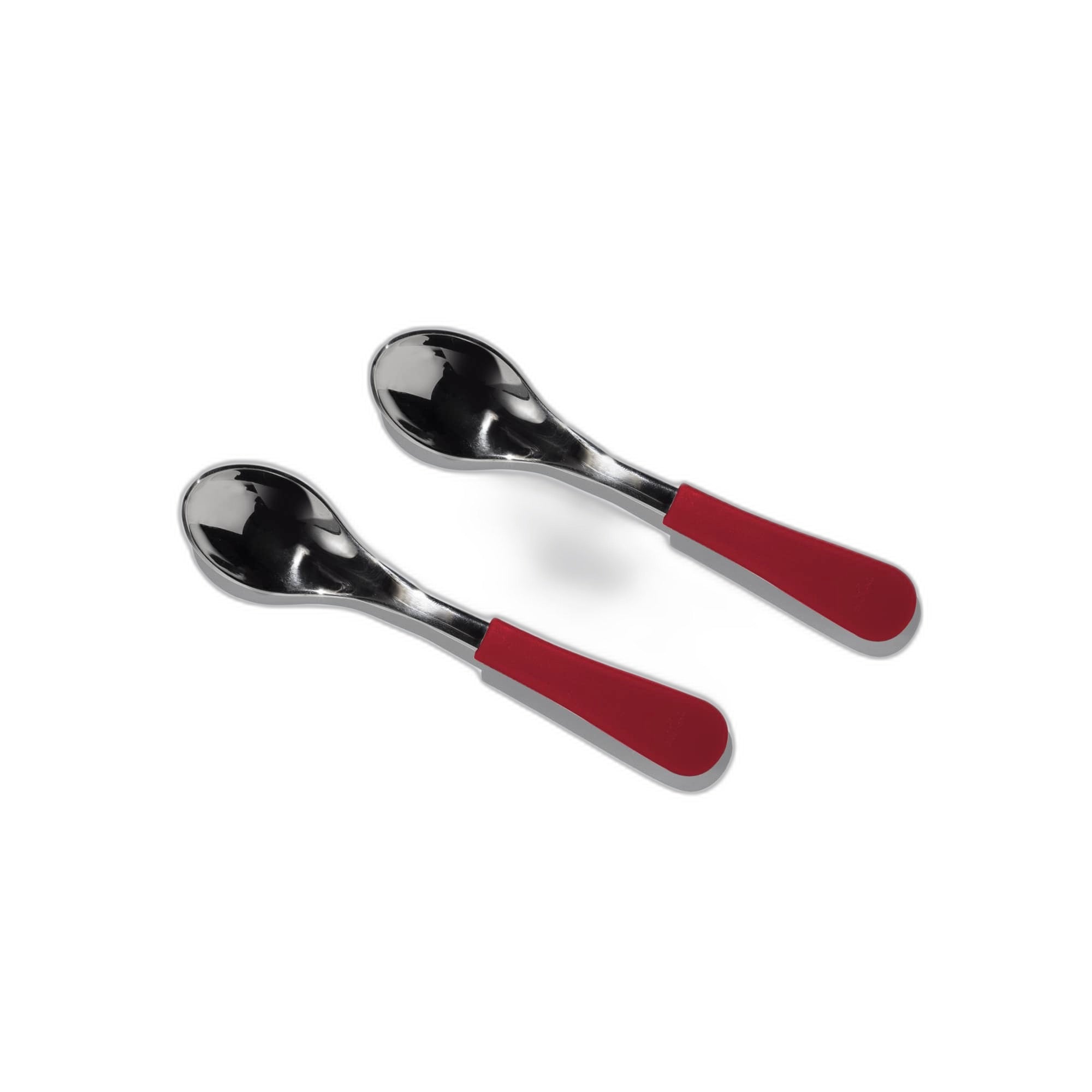 Avanchy Stainless Steel Baby Spoons 2 Pack. (Older Babies)