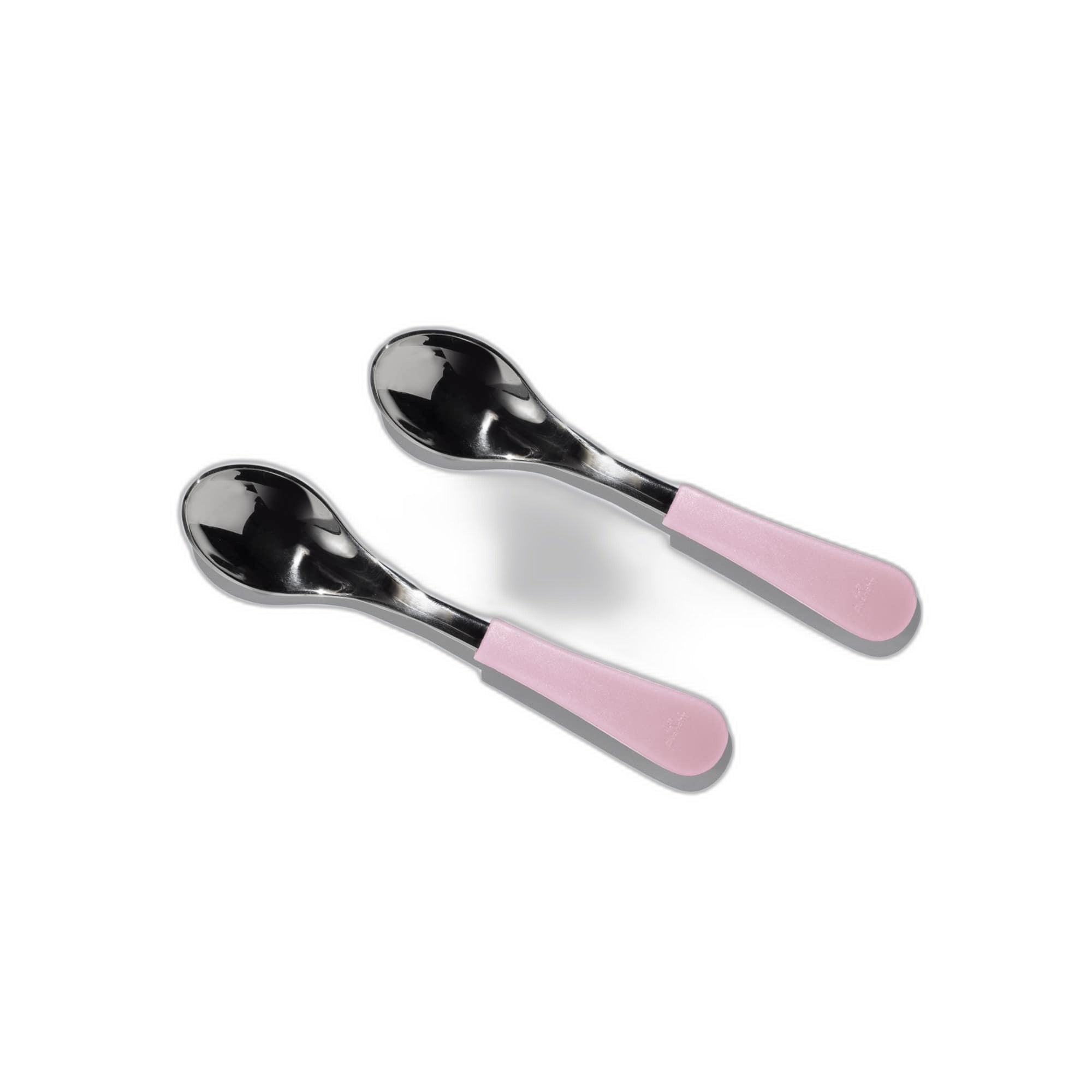 Avanchy Stainless Steel Baby Spoons 2 Pack. (Older Babies)