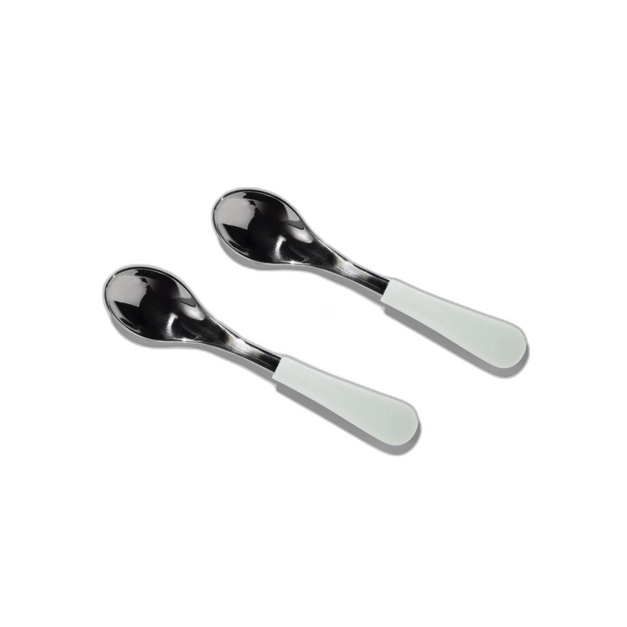 Avanchy Stainless Steel Baby Spoons 2 Pack. (Older Babies)