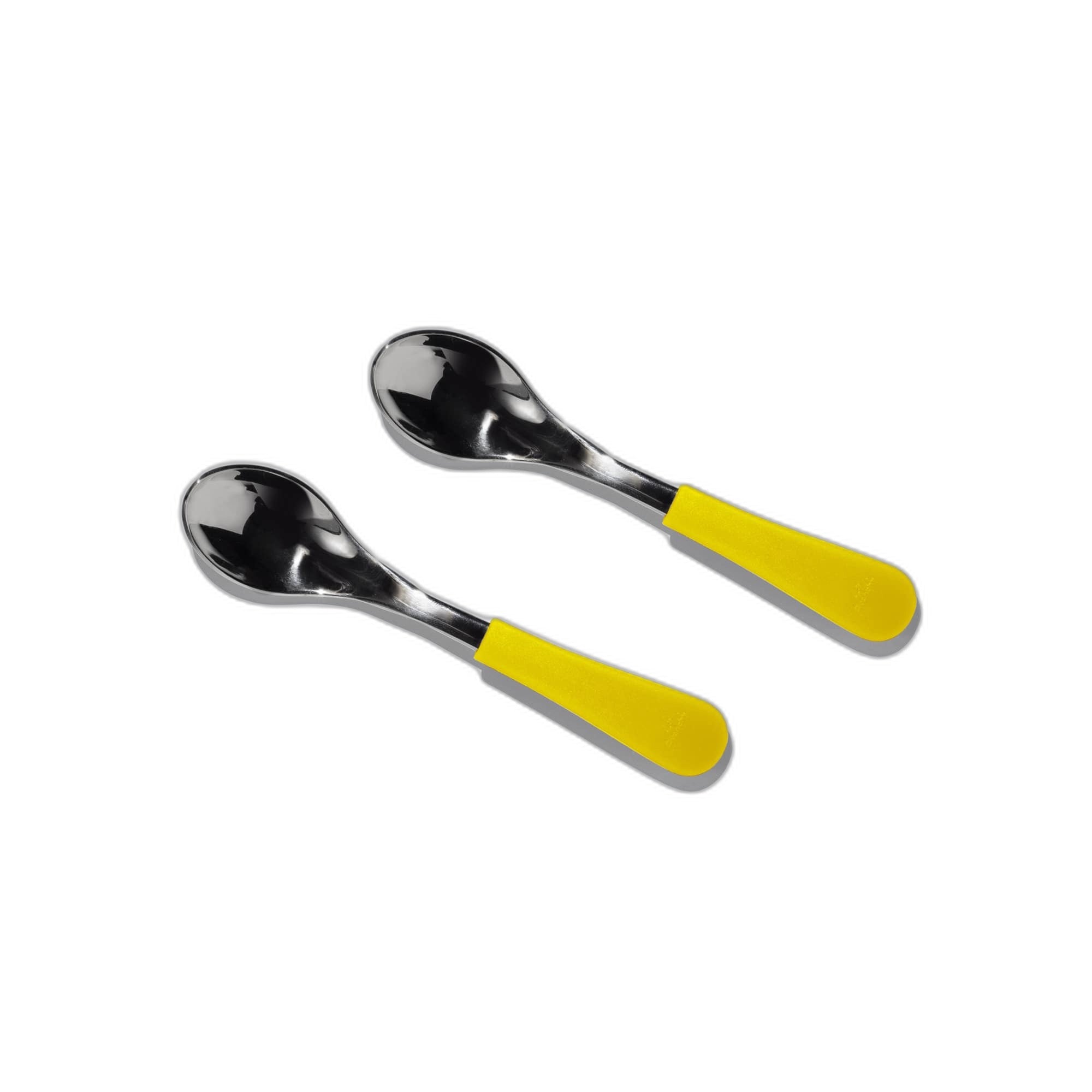 Avanchy Stainless Steel Baby Spoons 2 Pack. (Older Babies)