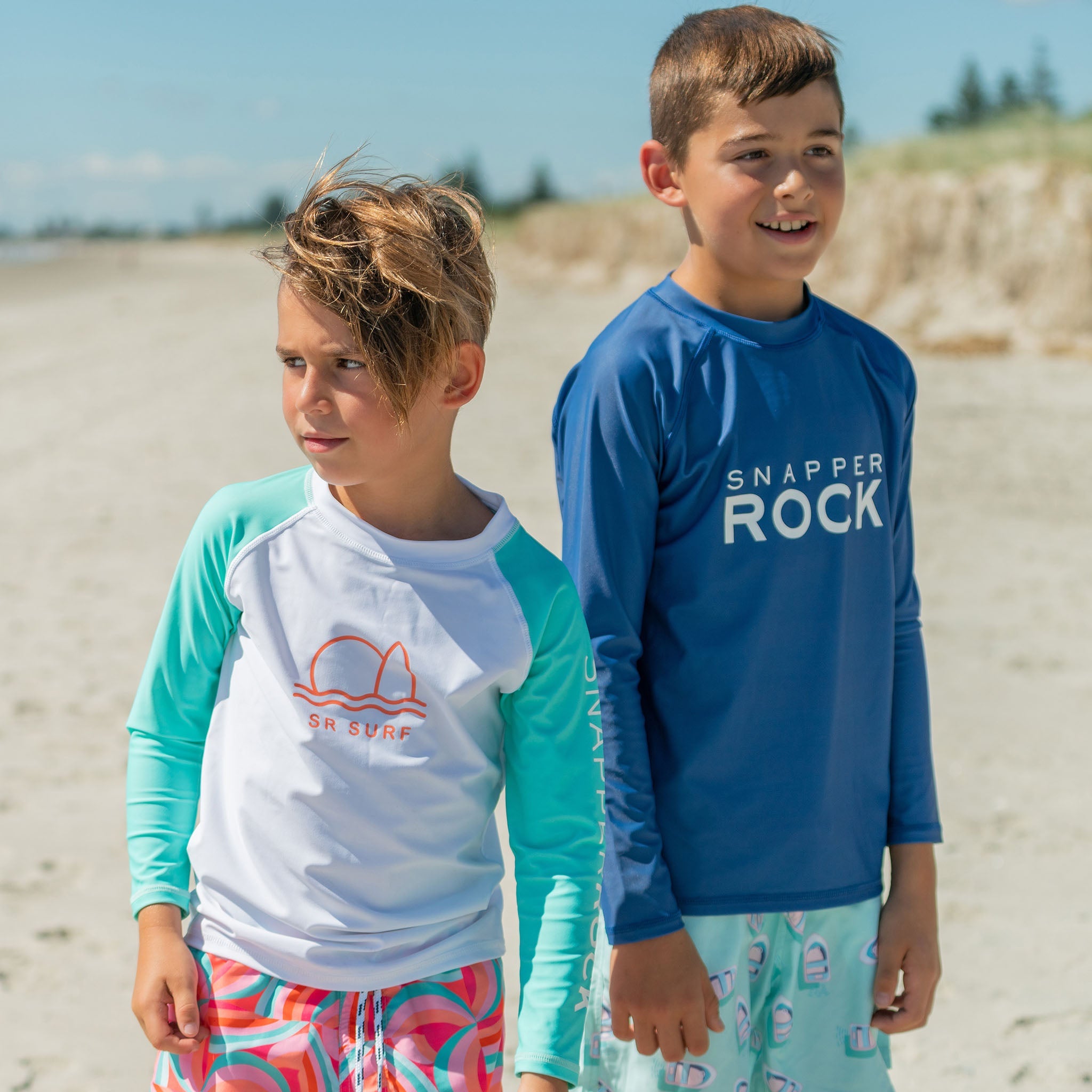 Denim Logo Ls Rash Top