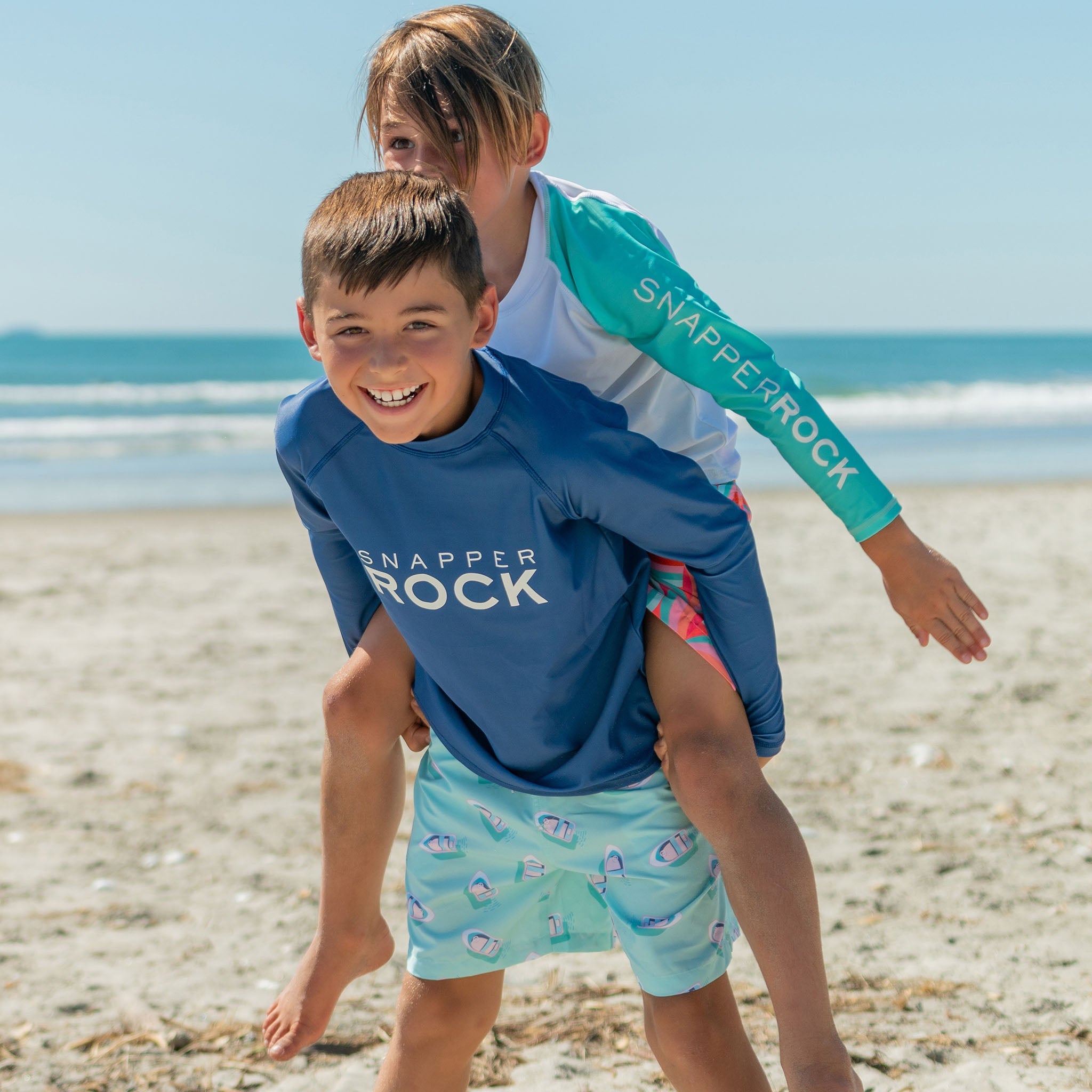 Denim Logo Ls Rash Top