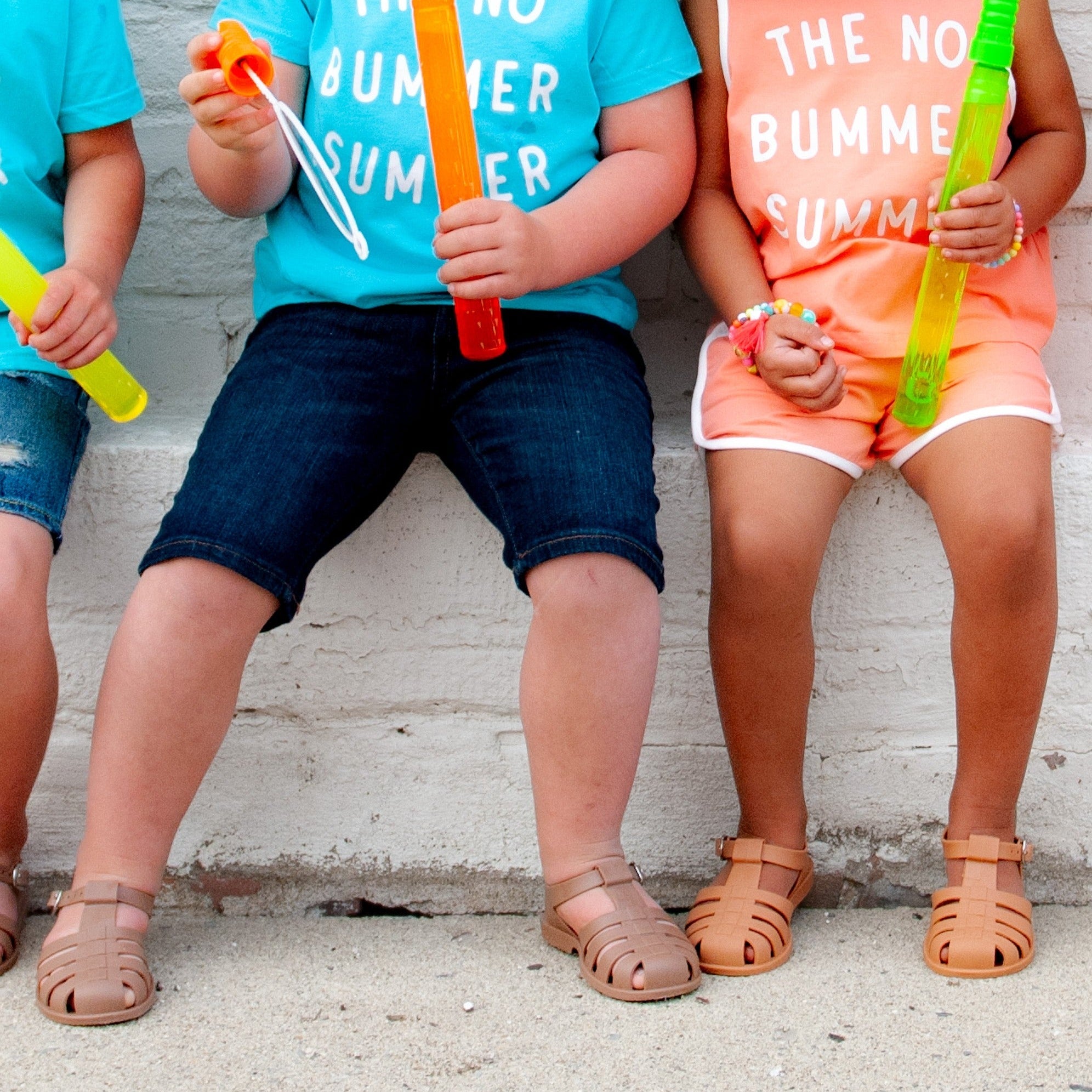 Toddler Jelly Sandals in Brown - Sweet Heart