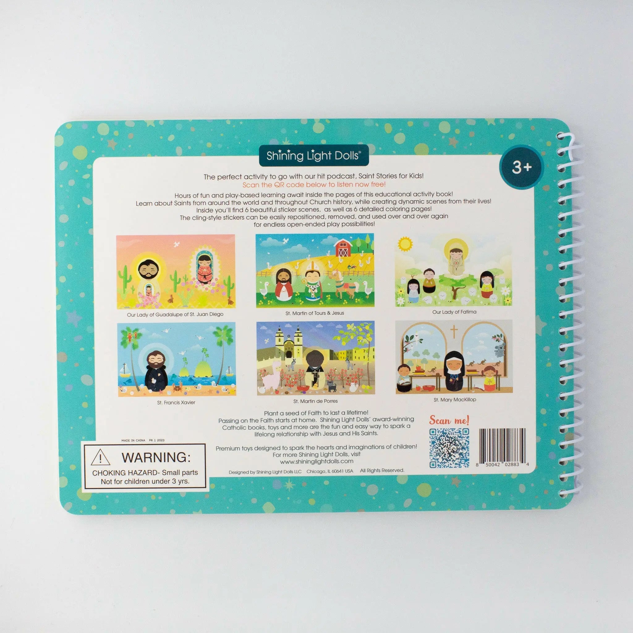 Saintly Scenes Book #1 - Reusable Sticker Scene And Coloring Book