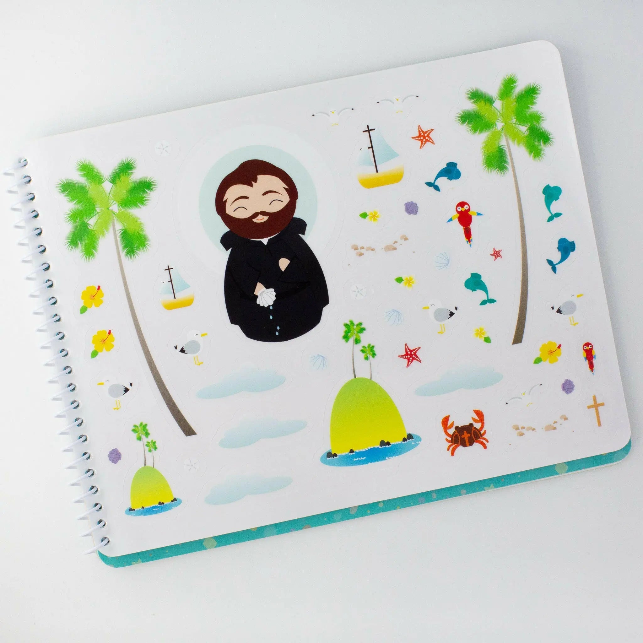 Saintly Scenes Book #1 - Reusable Sticker Scene And Coloring Book