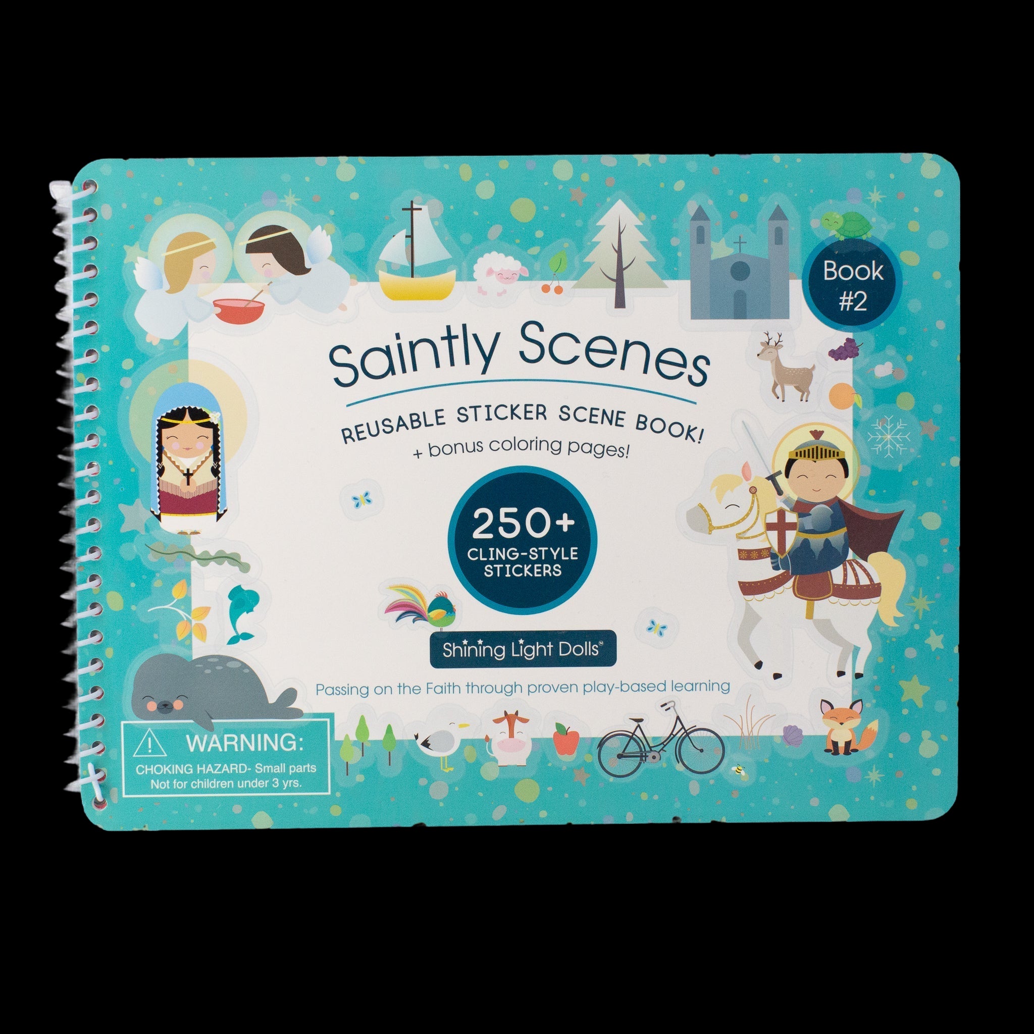 Saintly Scenes Book #2 - Reusable Sticker Scene And Coloring Book
