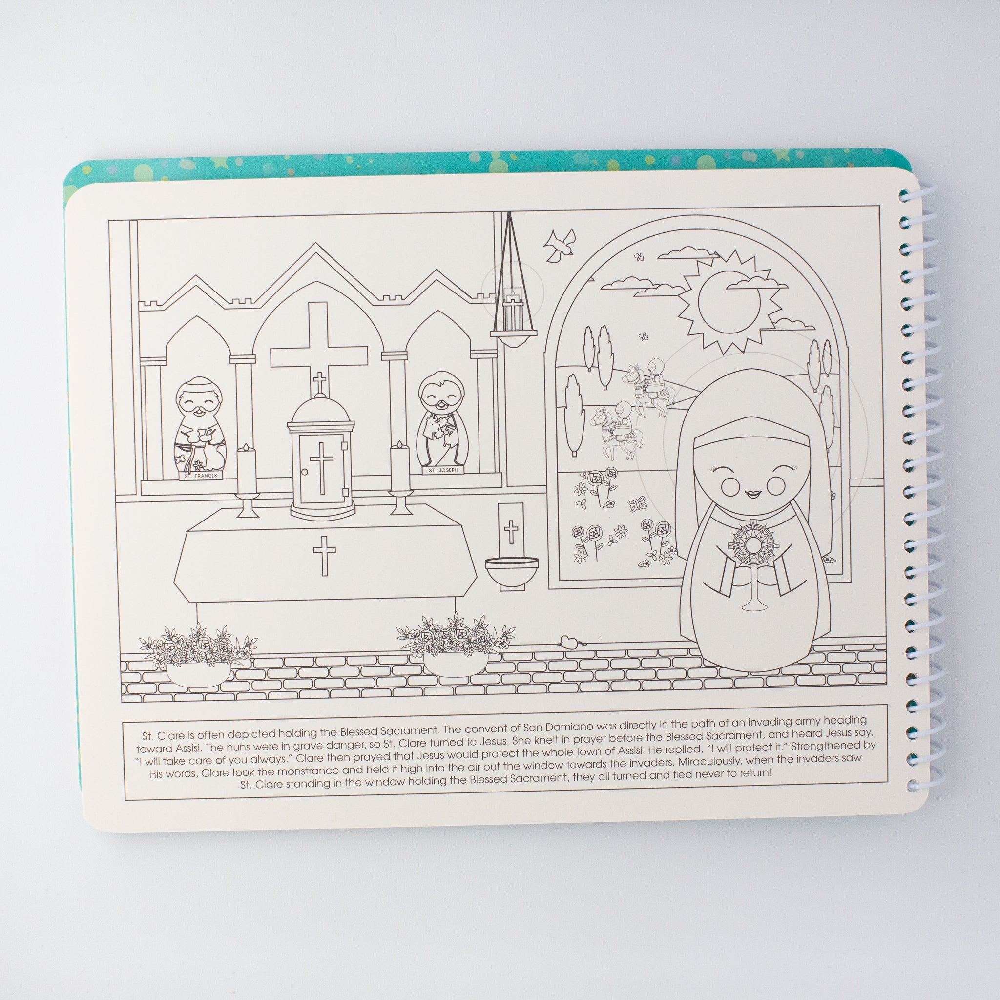 Saintly Scenes Book #3 - Reusable Sticker Scene And Coloring Book