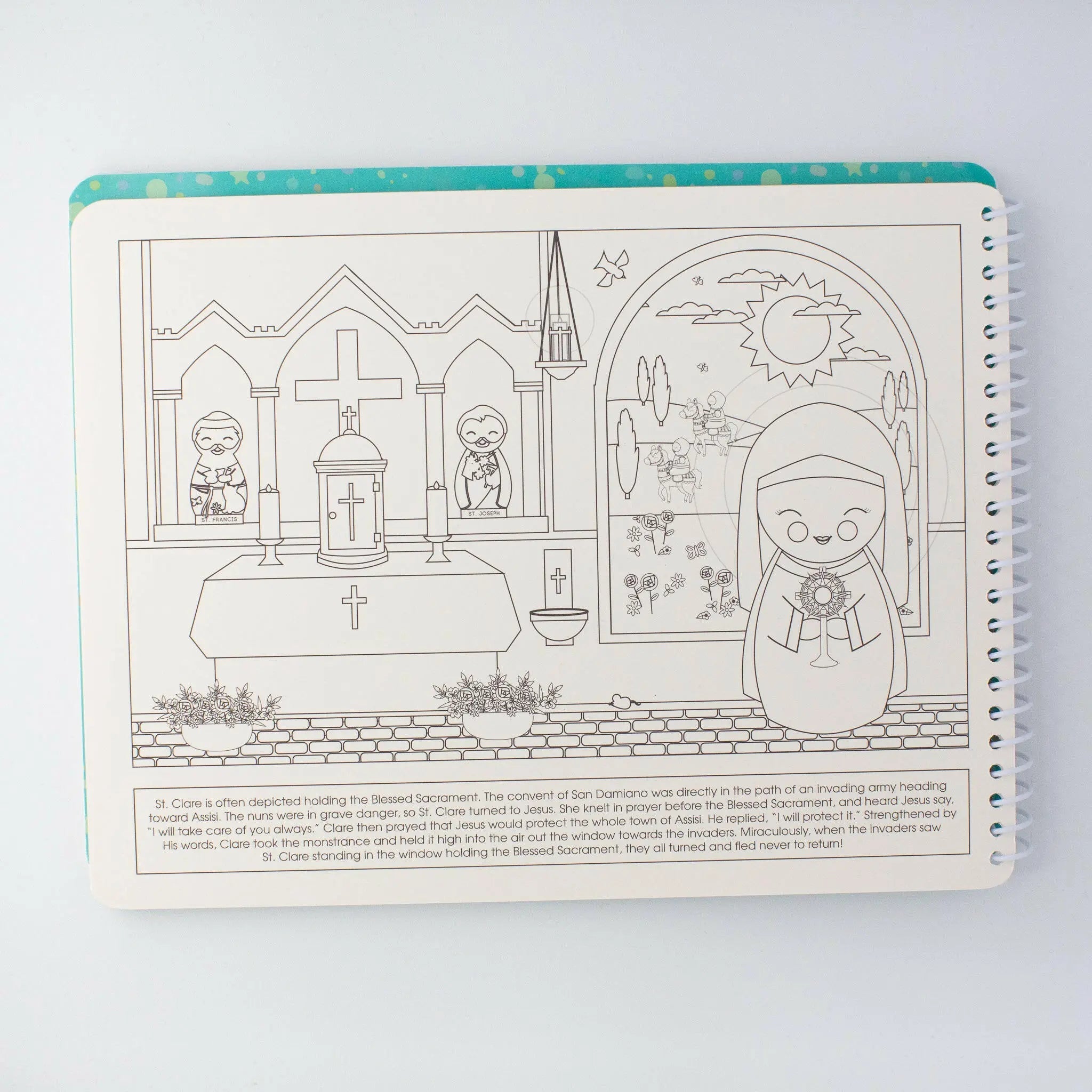 Saintly Scenes Book #3 - Reusable Sticker Scene And Coloring Book
