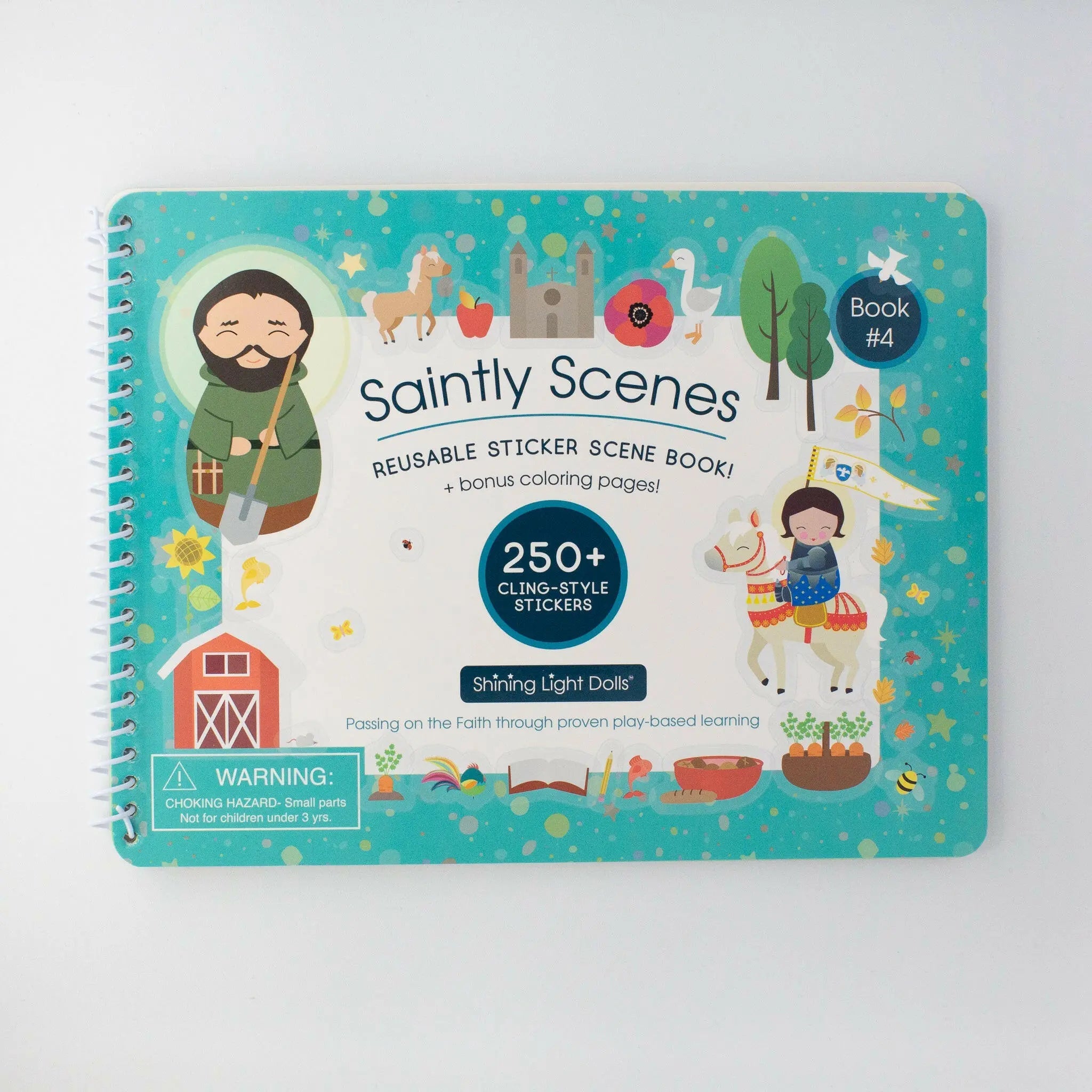 Saintly Scenes Book #4 - Reusable Sticker Scene And Coloring Book