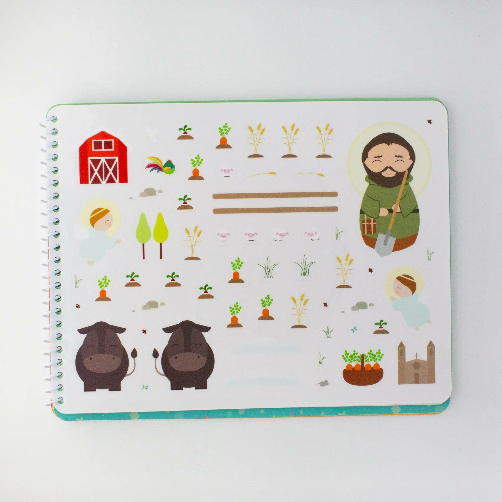 Saintly Scenes Book #4 - Reusable Sticker Scene And Coloring Book