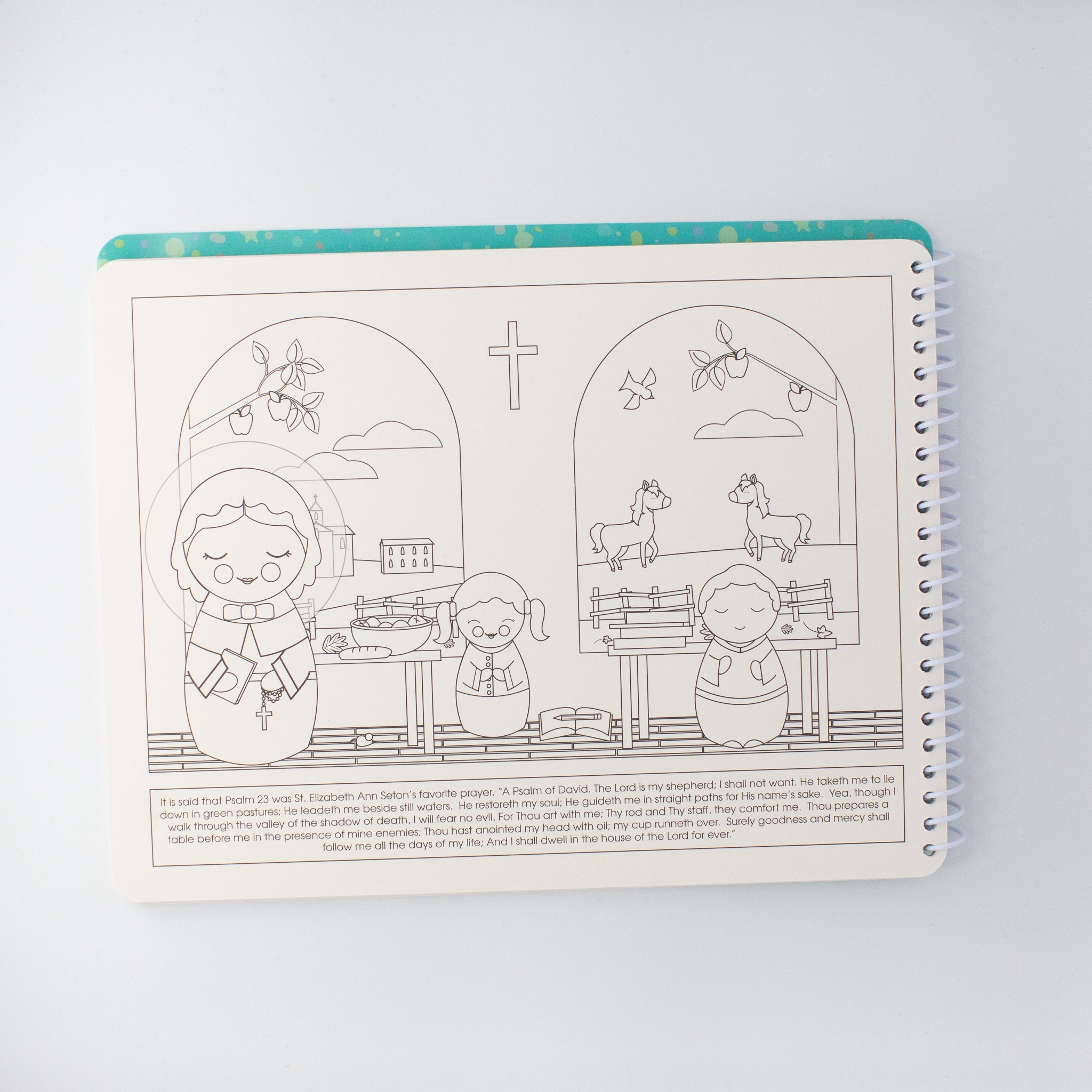 Saintly Scenes Book #4 - Reusable Sticker Scene And Coloring Book