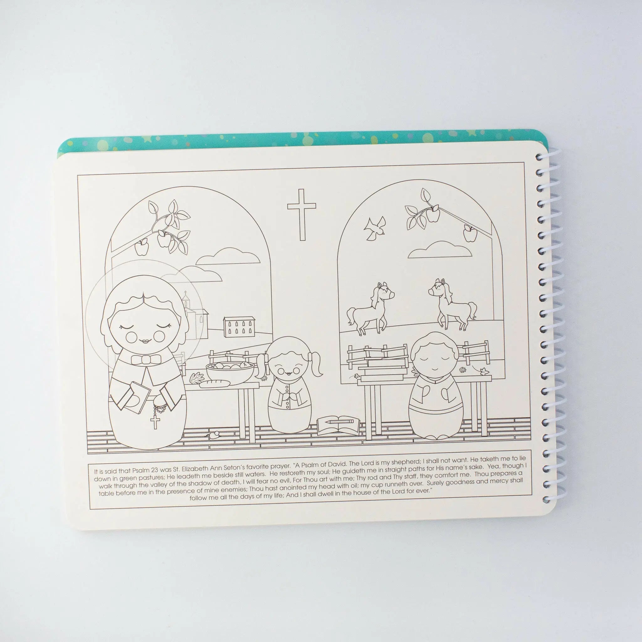 Saintly Scenes Book #4 - Reusable Sticker Scene And Coloring Book