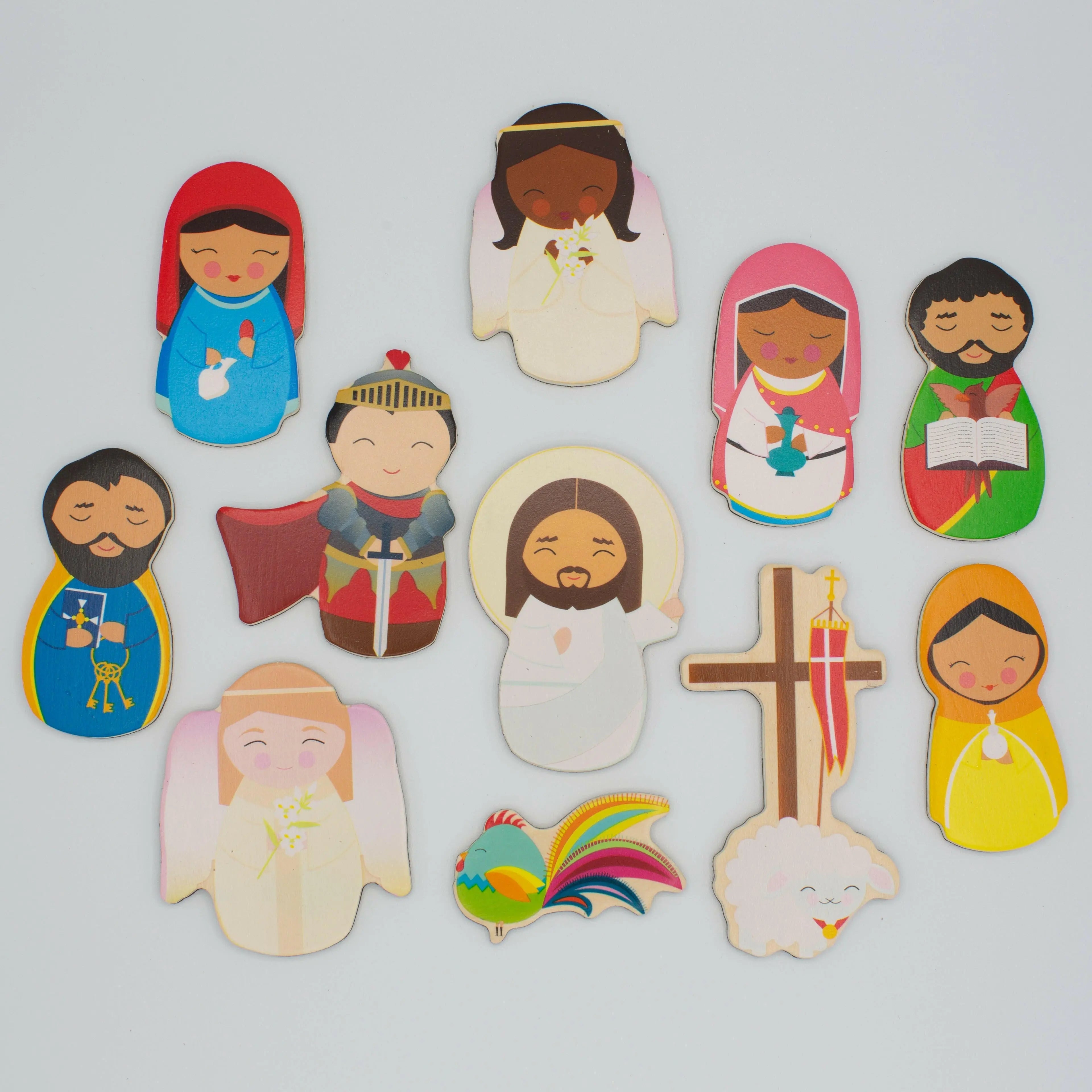 Easter Morning Wooden Magnet Set