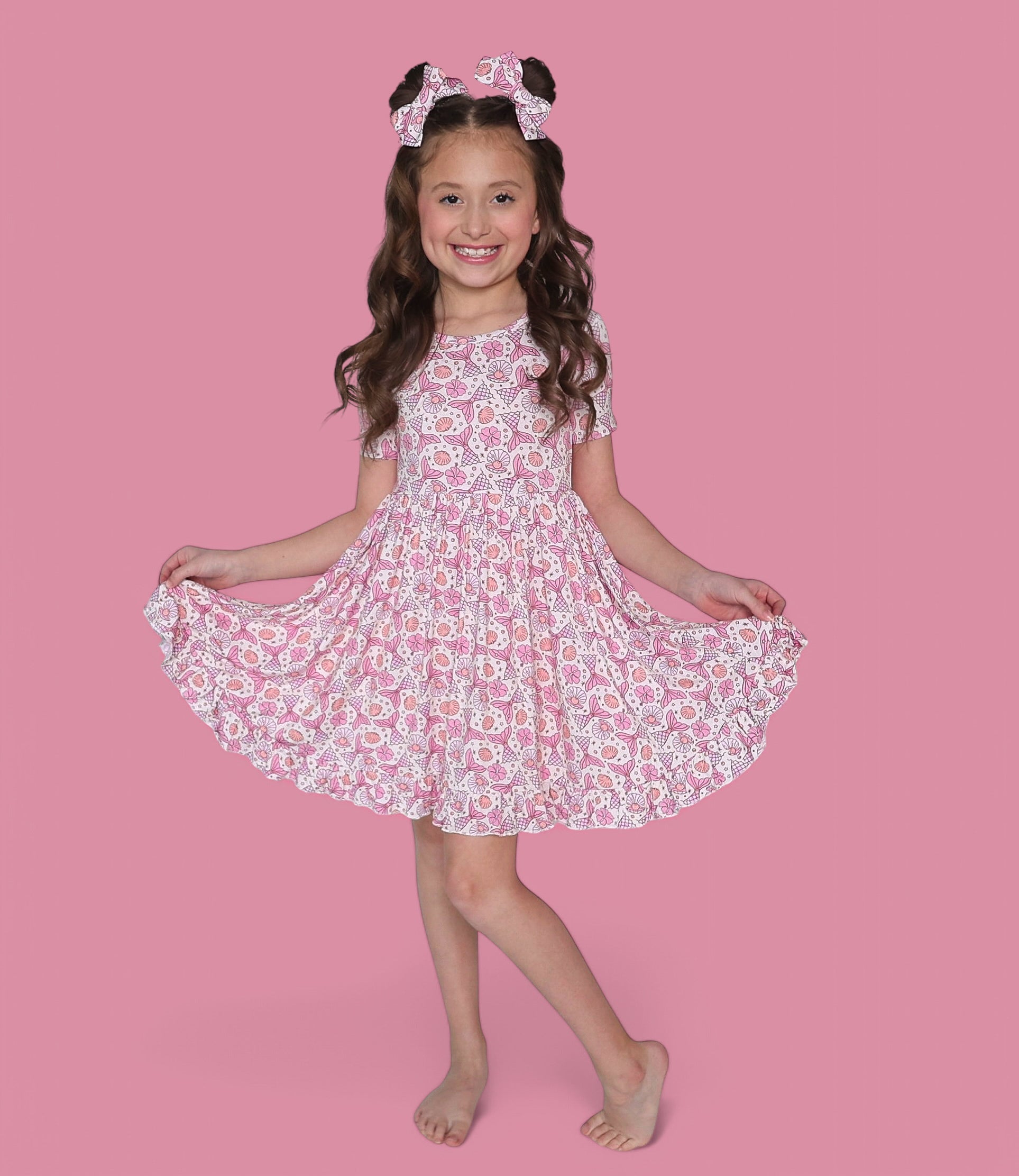 Magical Mermaid Dream Ruffle Dress