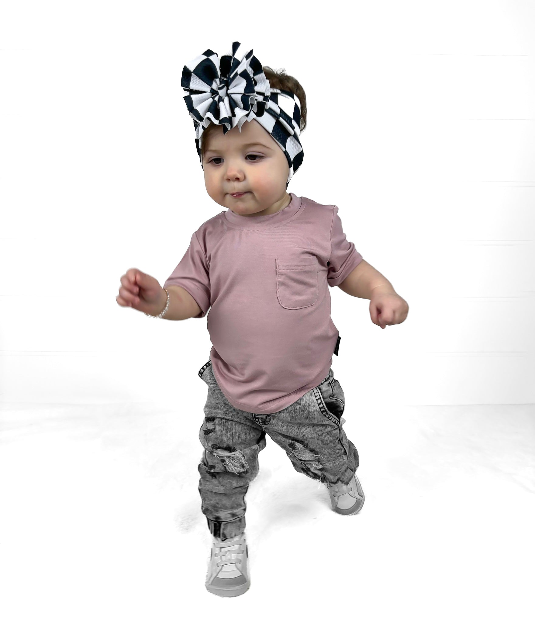 Bamboo Pocket Tee - Desert Rose