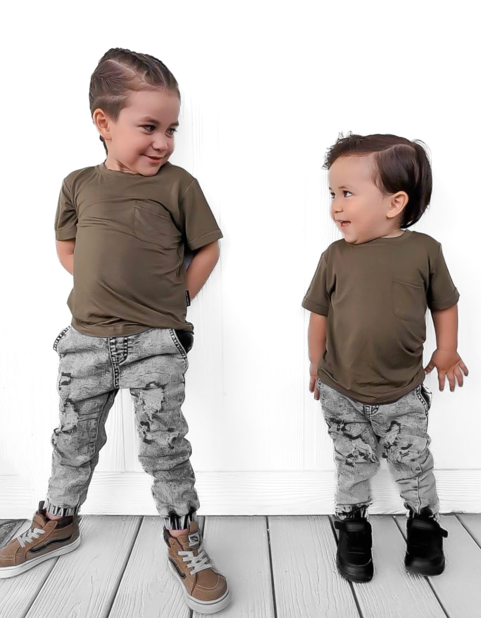 Bamboo Pocket Tee - Pine