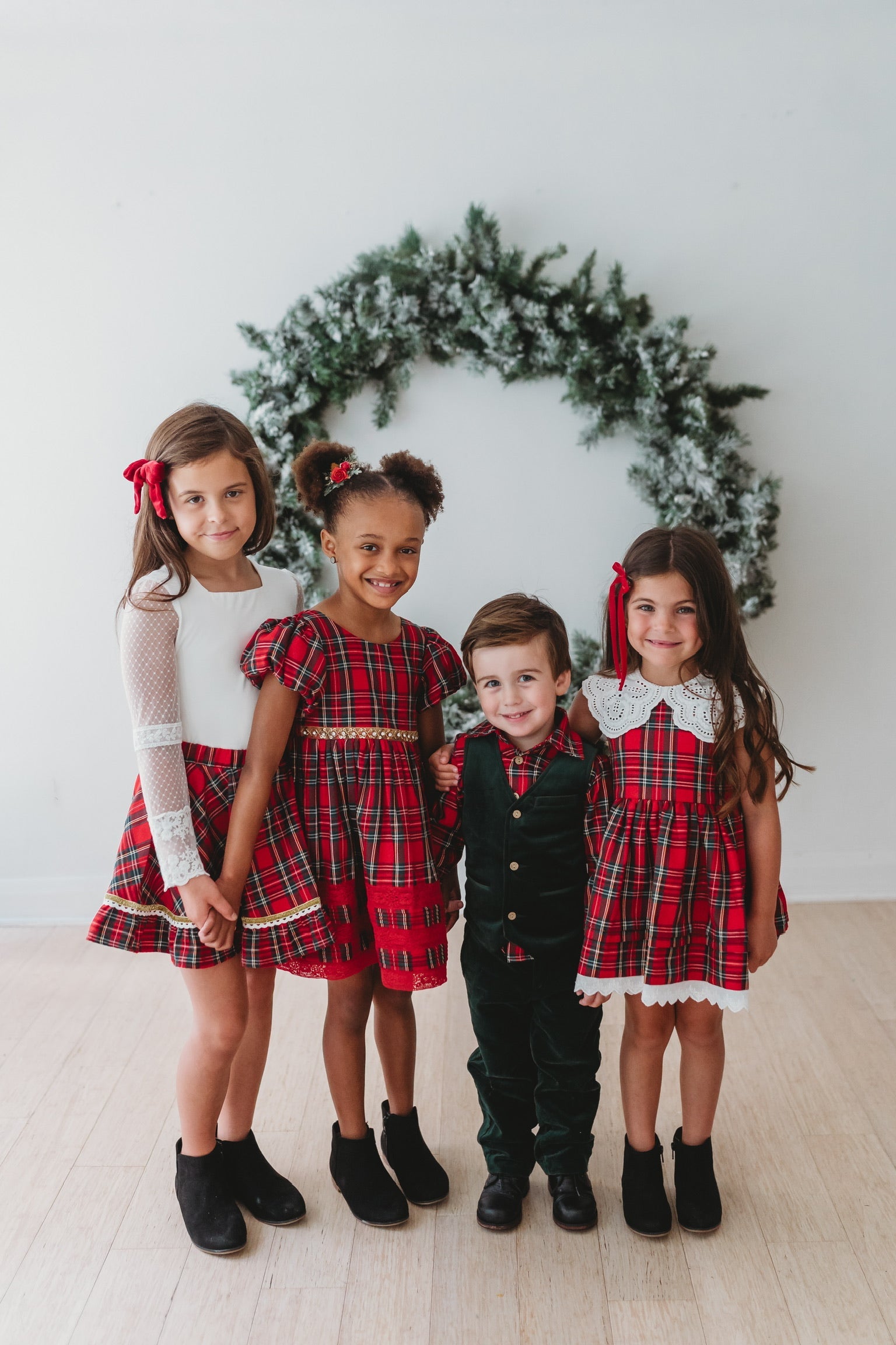 *preorder* Christmas Tartan Charlotte Dress