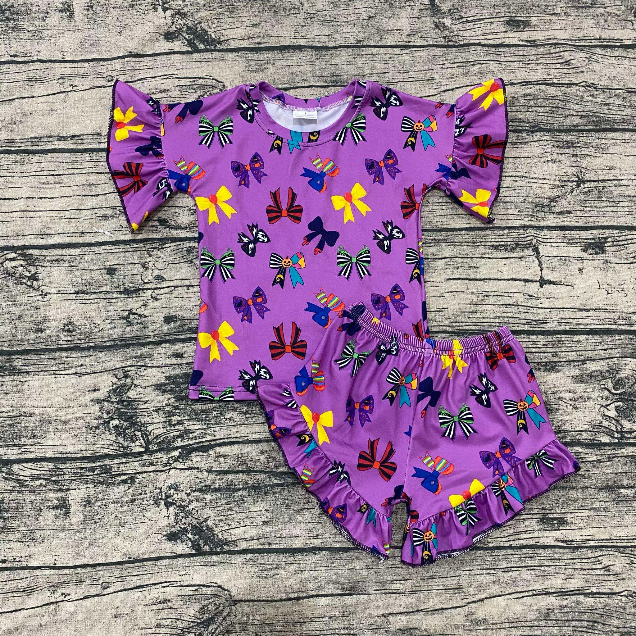 Spooky Bows Ruffle Set