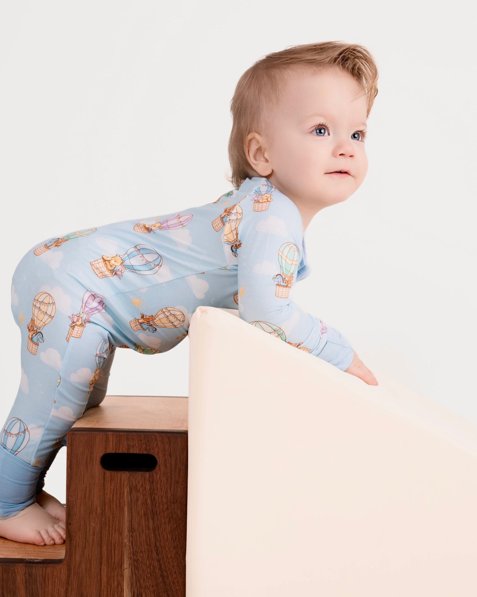 Bear In The Air Zip Romper