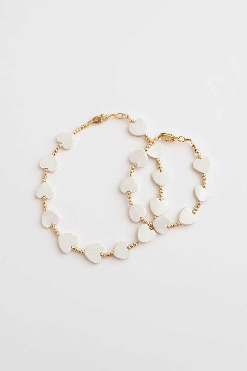 Gold-filled Shell Heart Bracelet | Handmade Jewelry For Women, Kids & Babies | Everyday Layering Bracelet