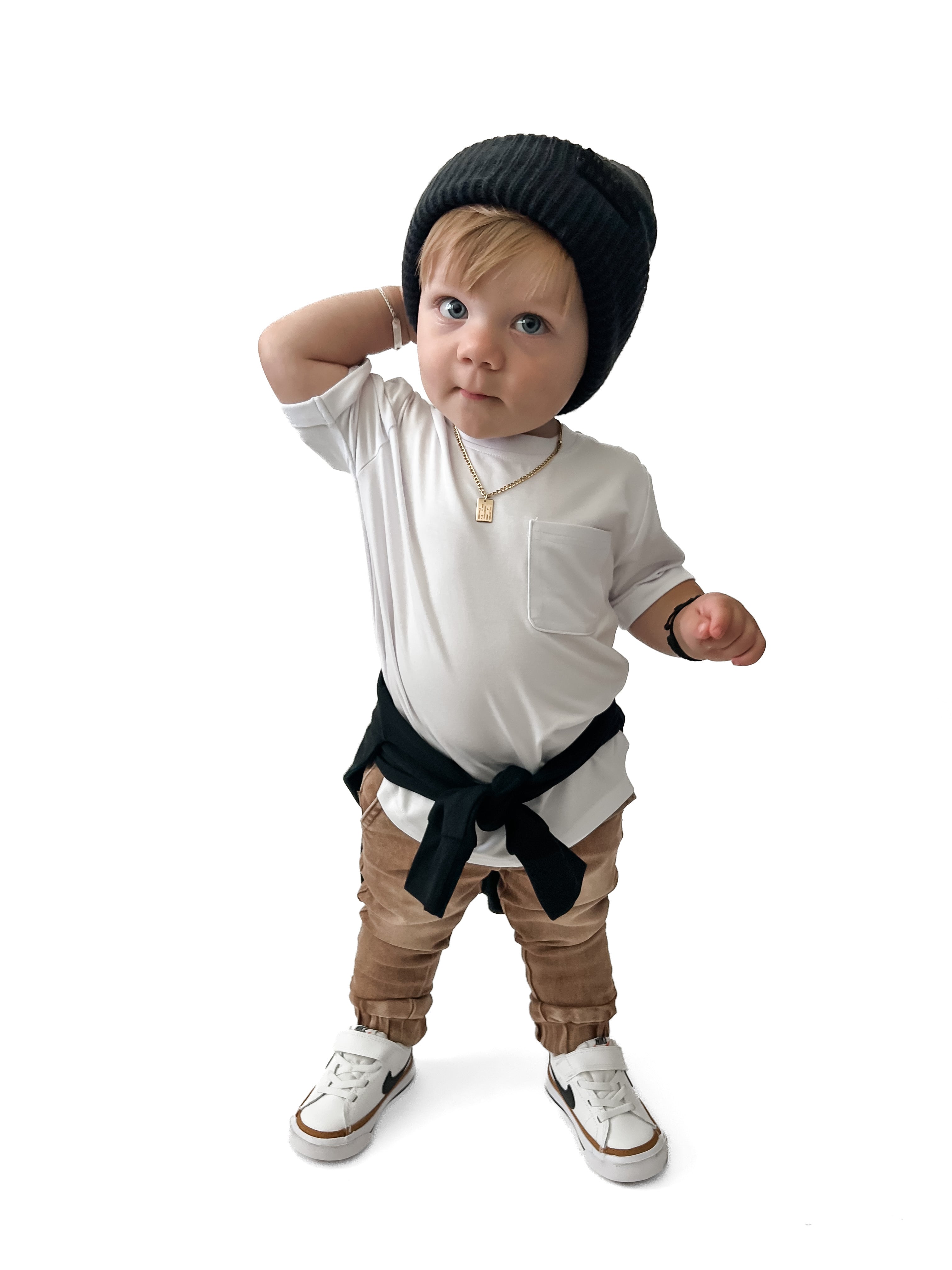 Bamboo Pocket Tee - White