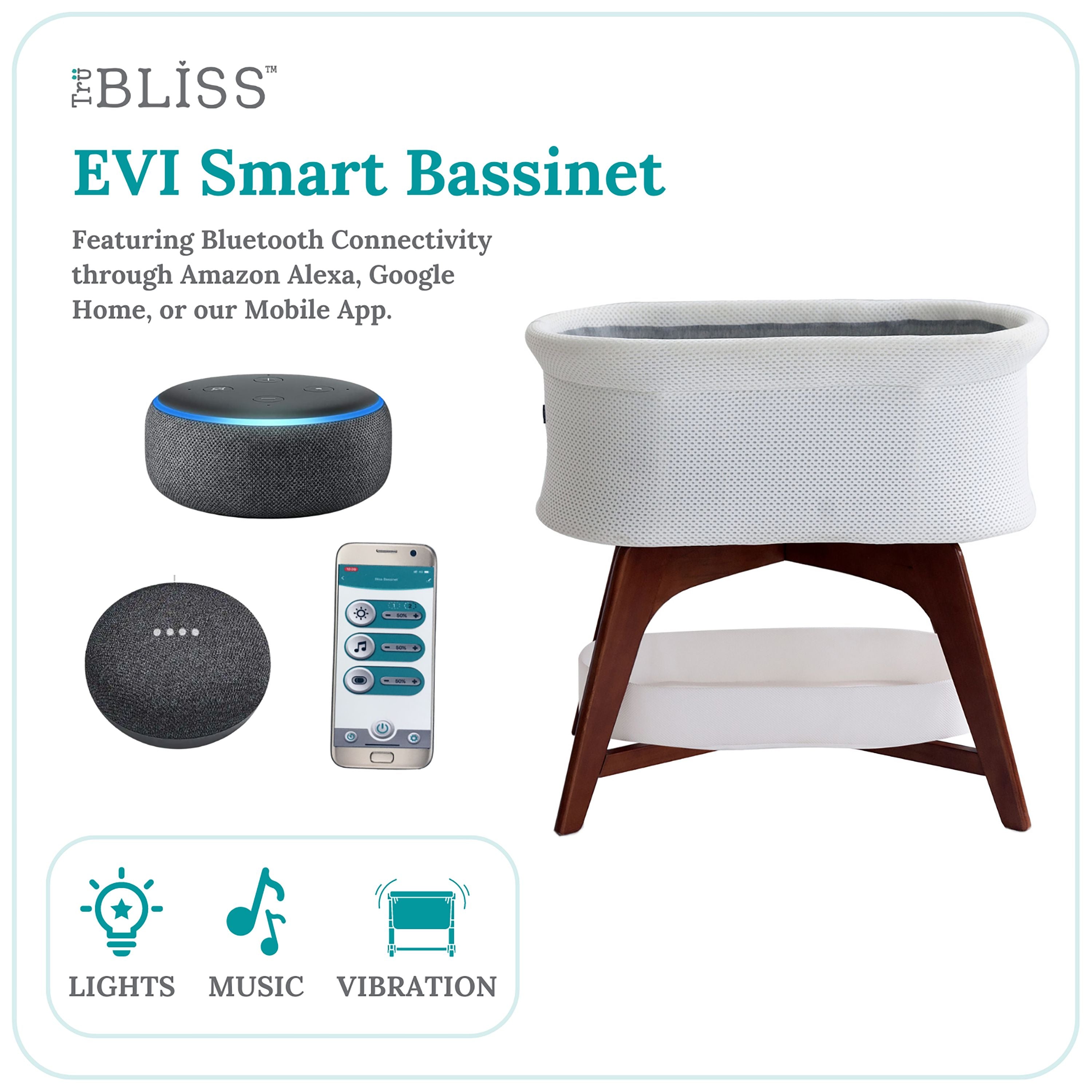 Trubliss Evi Smart Bassinet