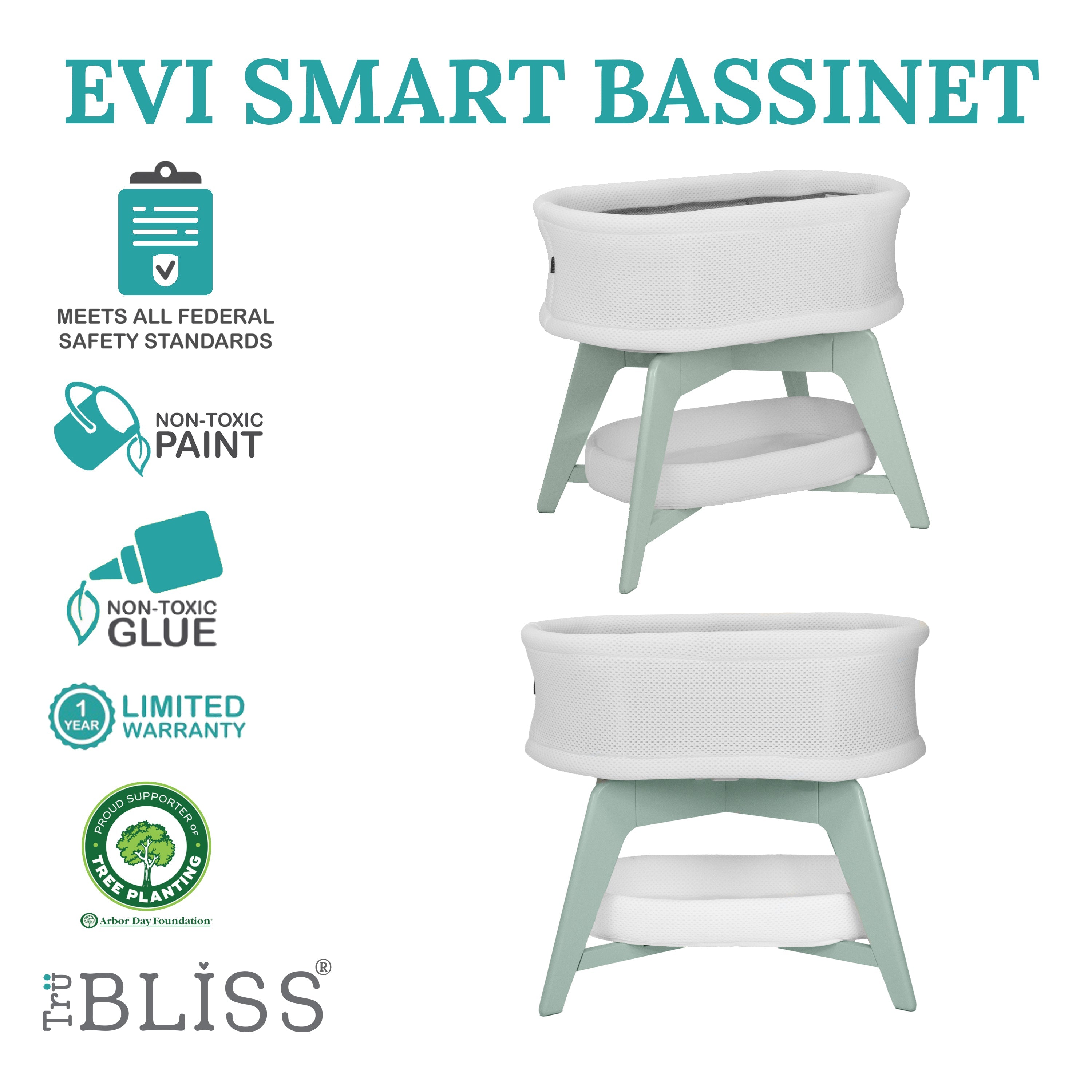 Trubliss Evi Smart Bassinet
