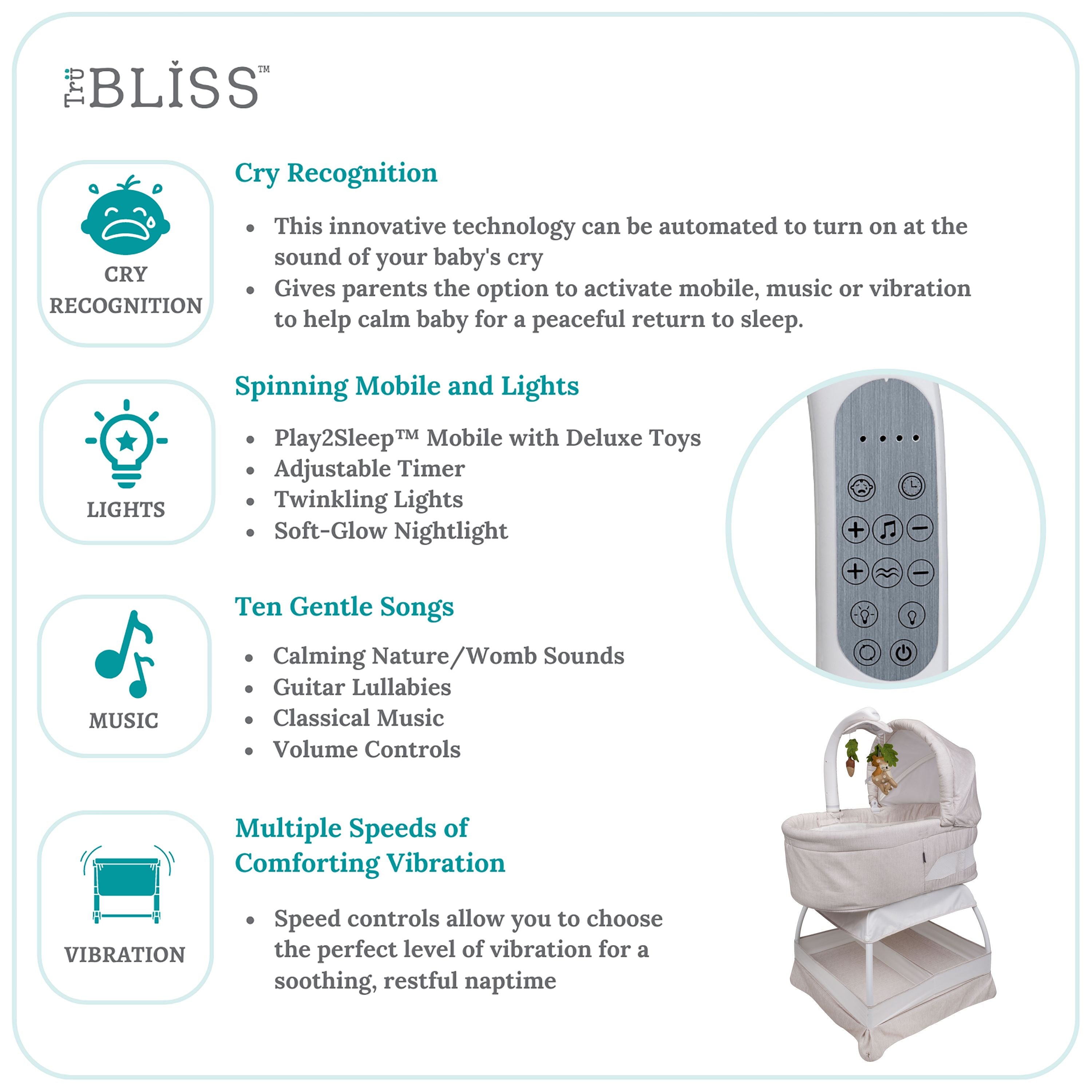 Trubliss Sweetli Calm Bassinet